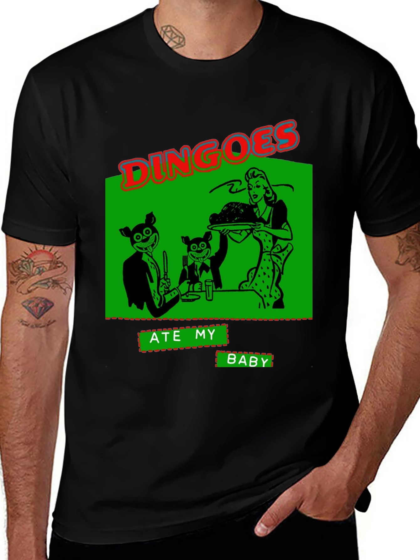 Variant 15 of Dingoes Ate My Baby Graphic T-Shirt - Novelty Humor Tee