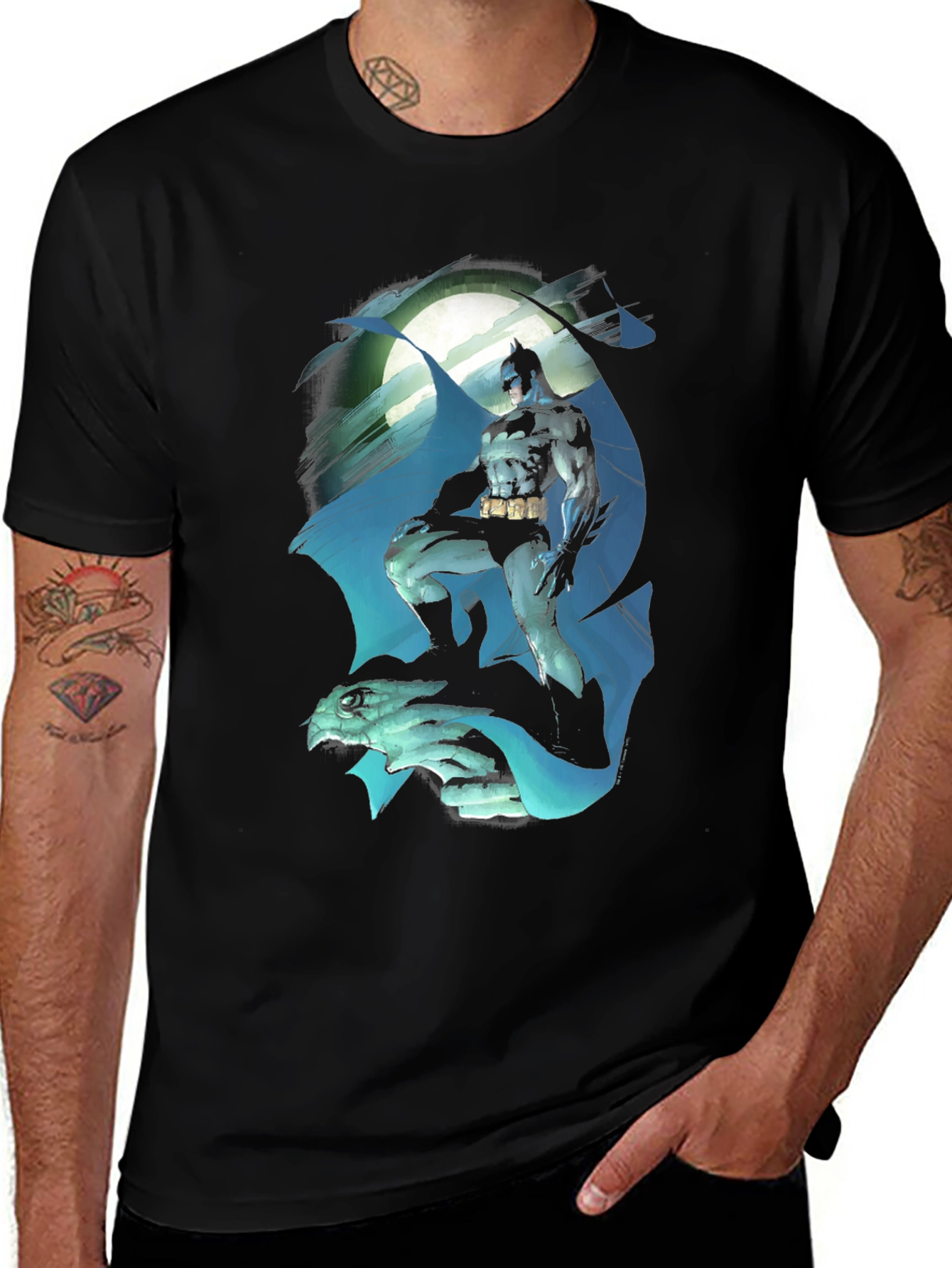 Batman Moon T-Shirt - Gotham Knight Tee