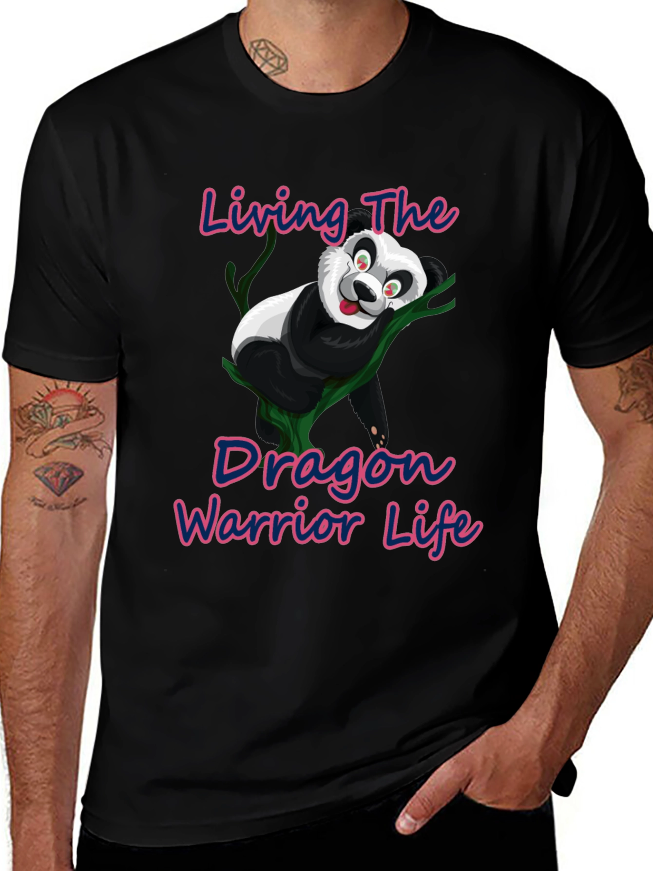 Variant 21 of Dragon Warrior Panda T-Shirt