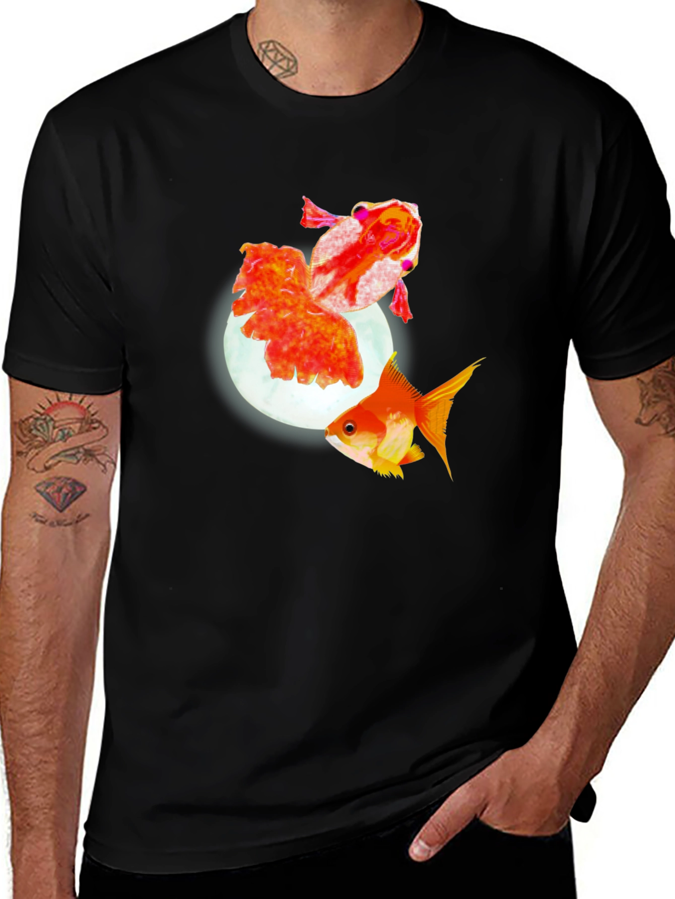 Variant 3 of Goldfish Graphic T-Shirt - Unique Design