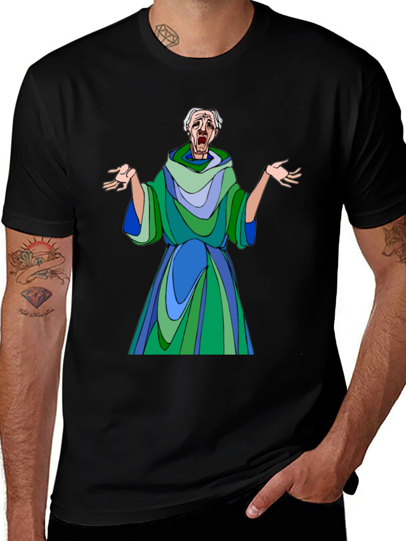 Variant 28 of Cartoon Friar Graphic T-Shirt