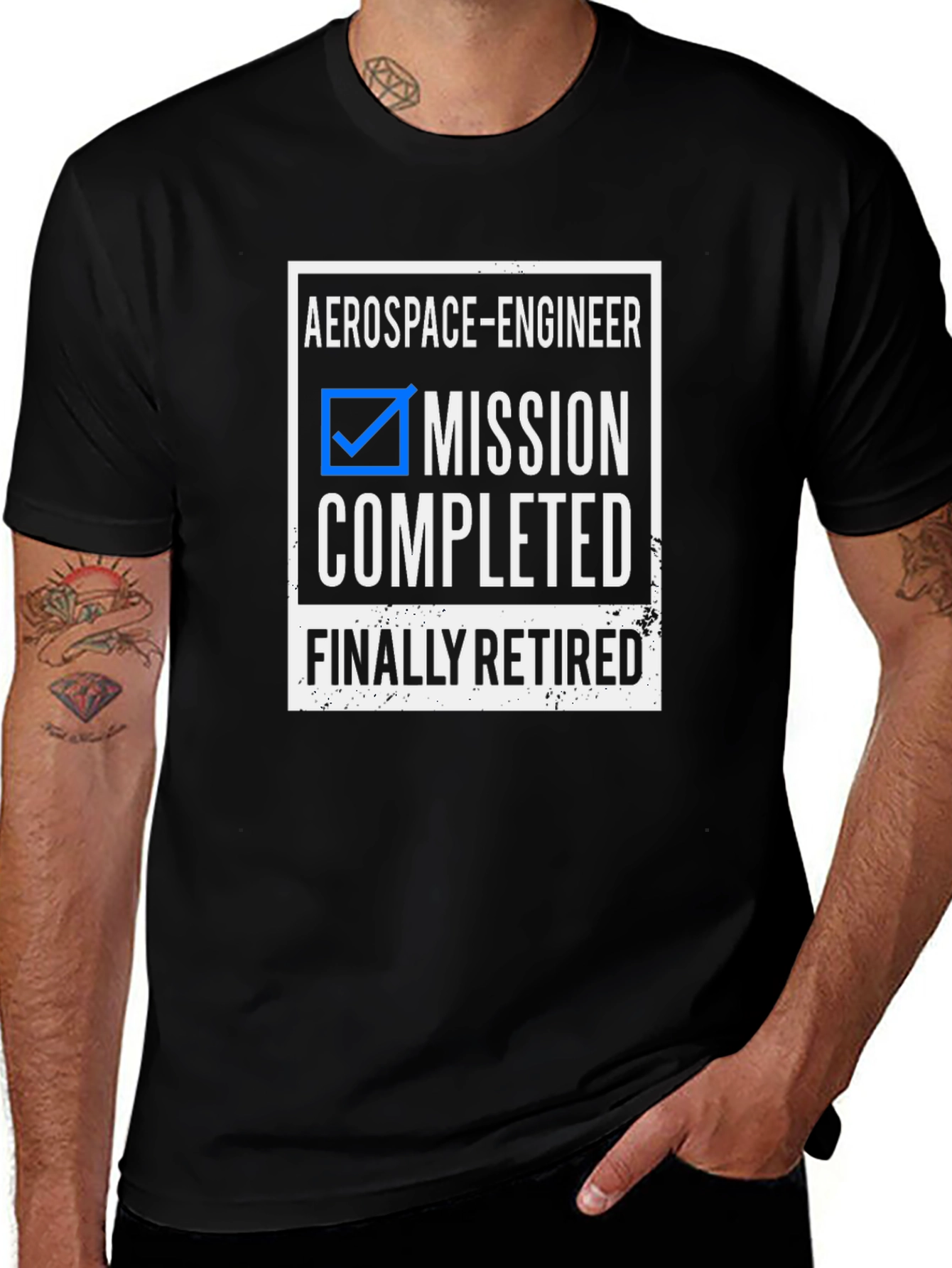Variant 19 of Aerospace Engineer Retirement T-Shirt - Mission Completed