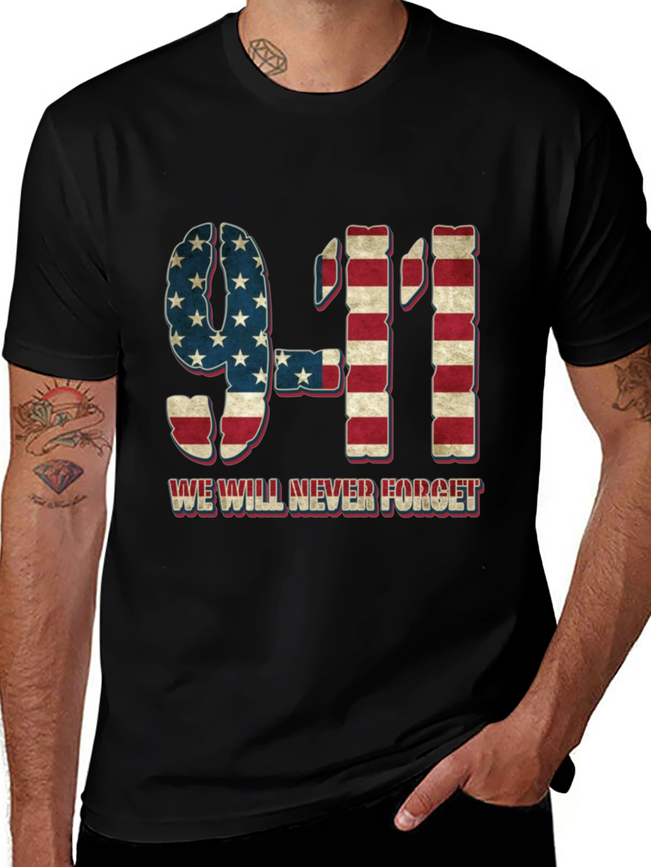 9/11 Never Forget Graphic T-Shirt