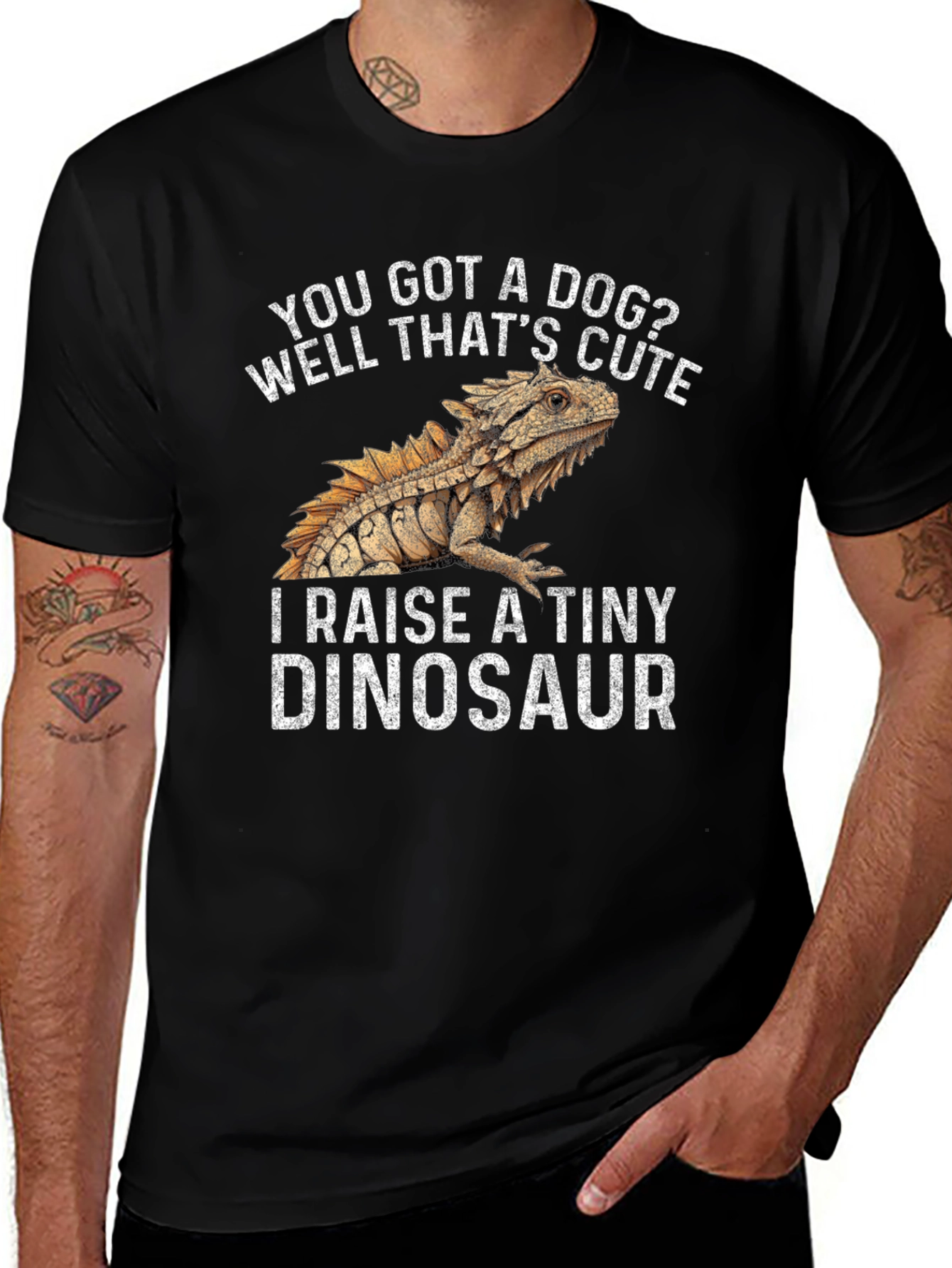 Variant 9 of You Got A Dog? I Raise A Tiny Dinosaur T-Shirt