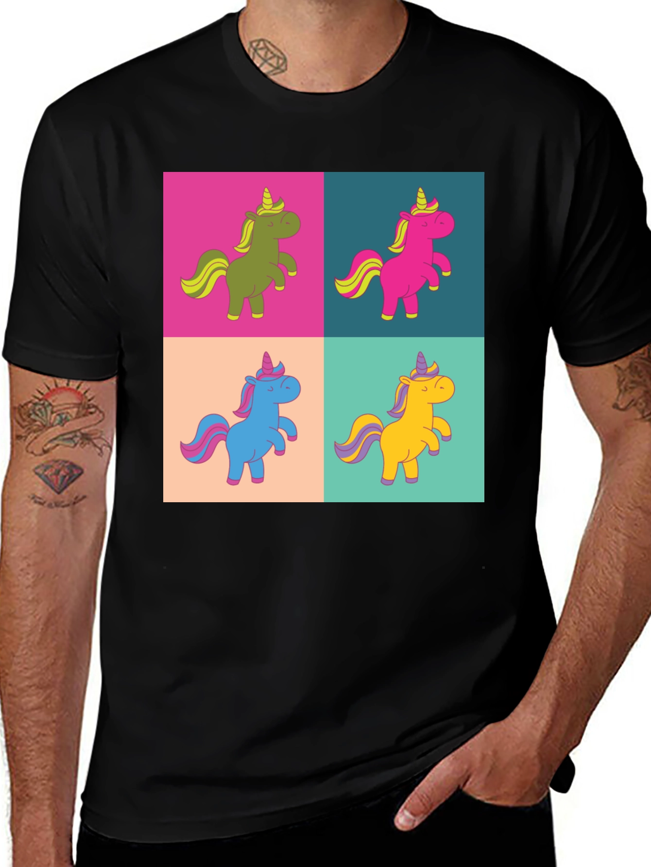 Variant 20 of Pop Art Unicorn T-Shirt