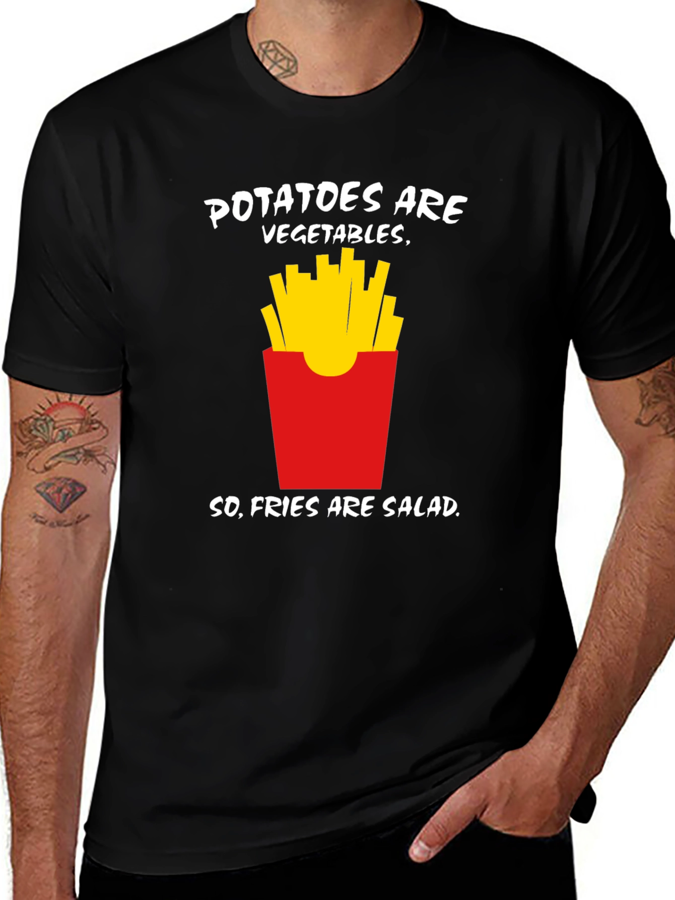 Variant 30 of Funny Fries are Salad T-Shirt