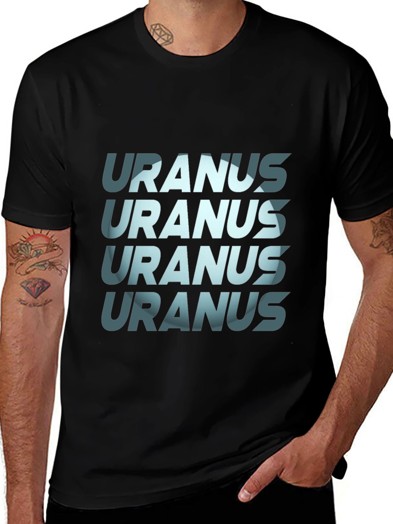 Variant 13 of Uranus Graphic Print Tee - Bold Statement T-Shirt