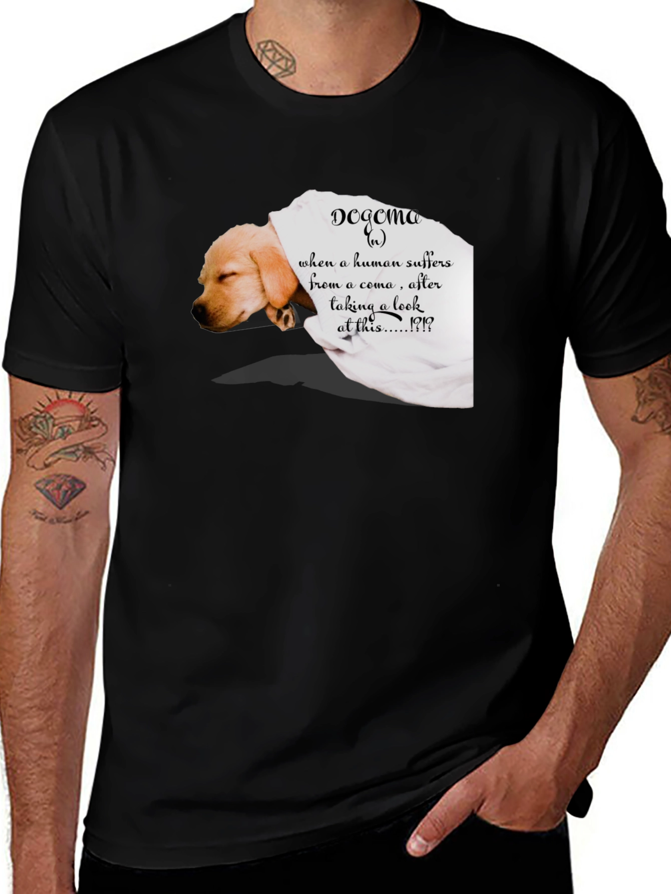 Variant 12 of Dogma Puppy Black T-Shirt