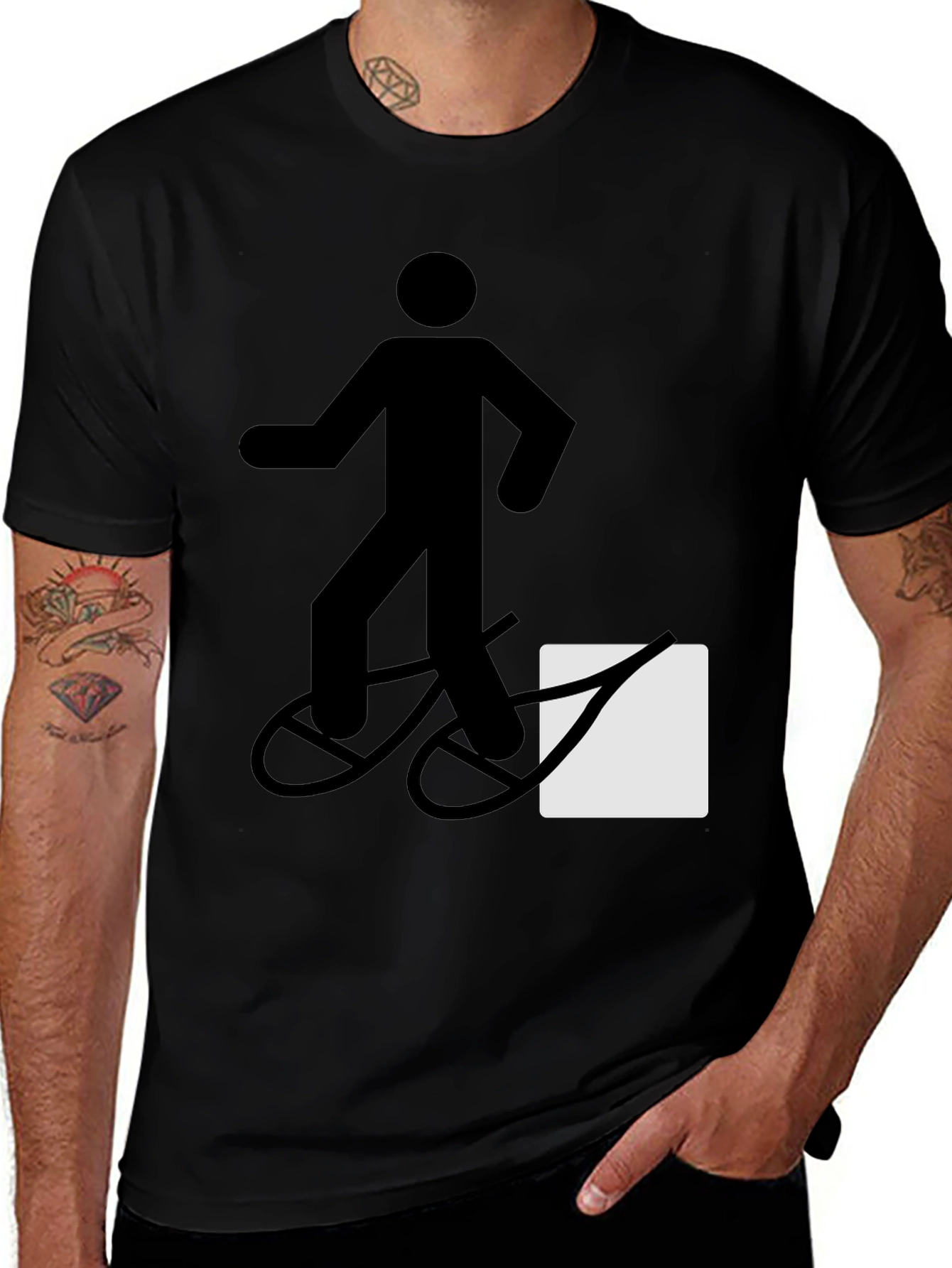 Variant 29 of Funny Walk Around Bicycle Graphic T-Shirt