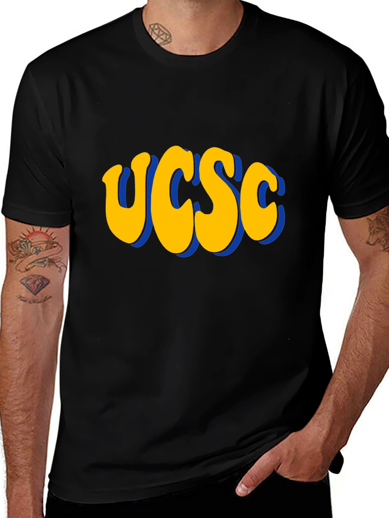 Variant 24 of UCSC Retro Graphic T-Shirt - Black