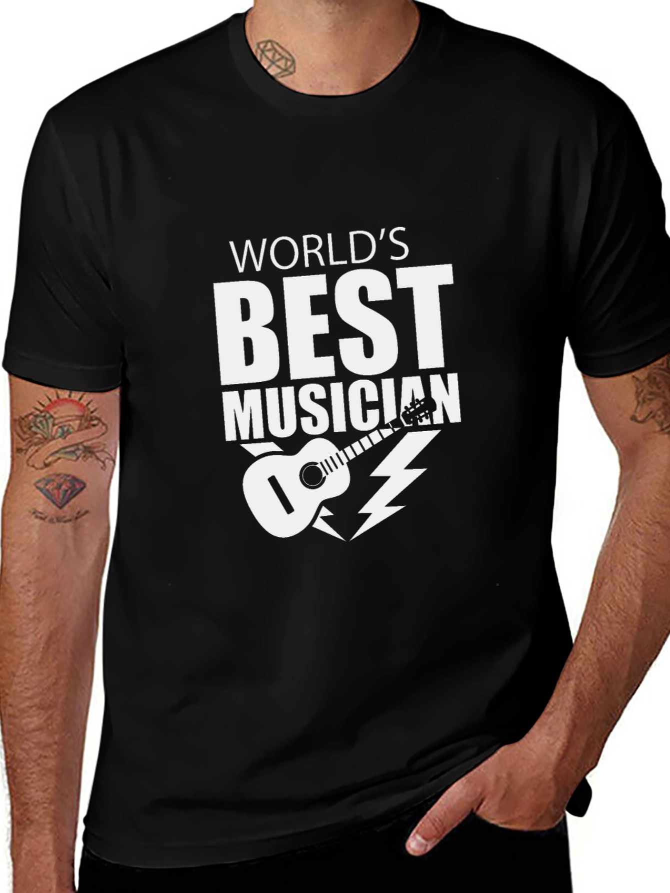 Variant 19 of World's Best Musician Black T-Shirt