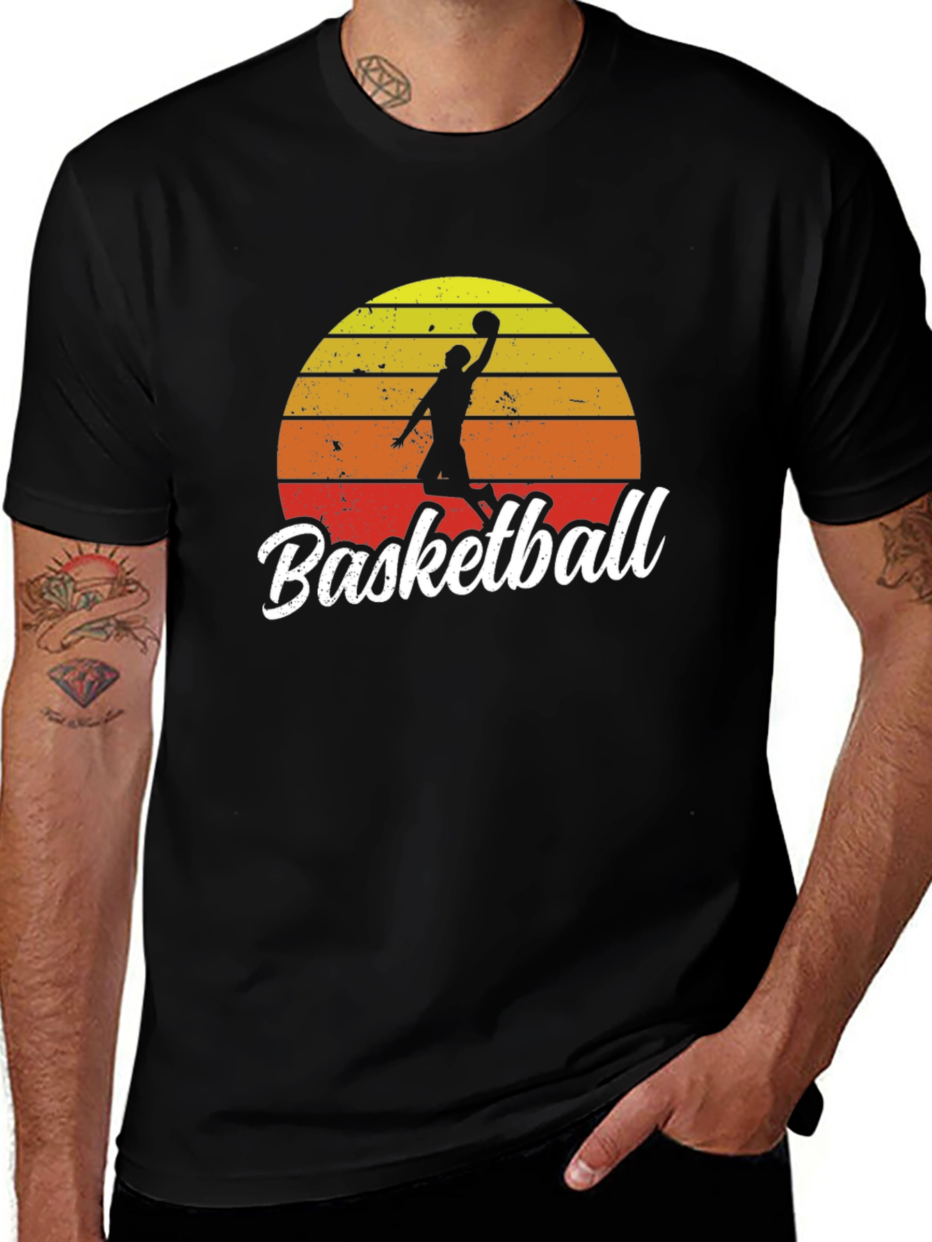 Variant 6 of Vintage Basketball Graphic T-Shirt