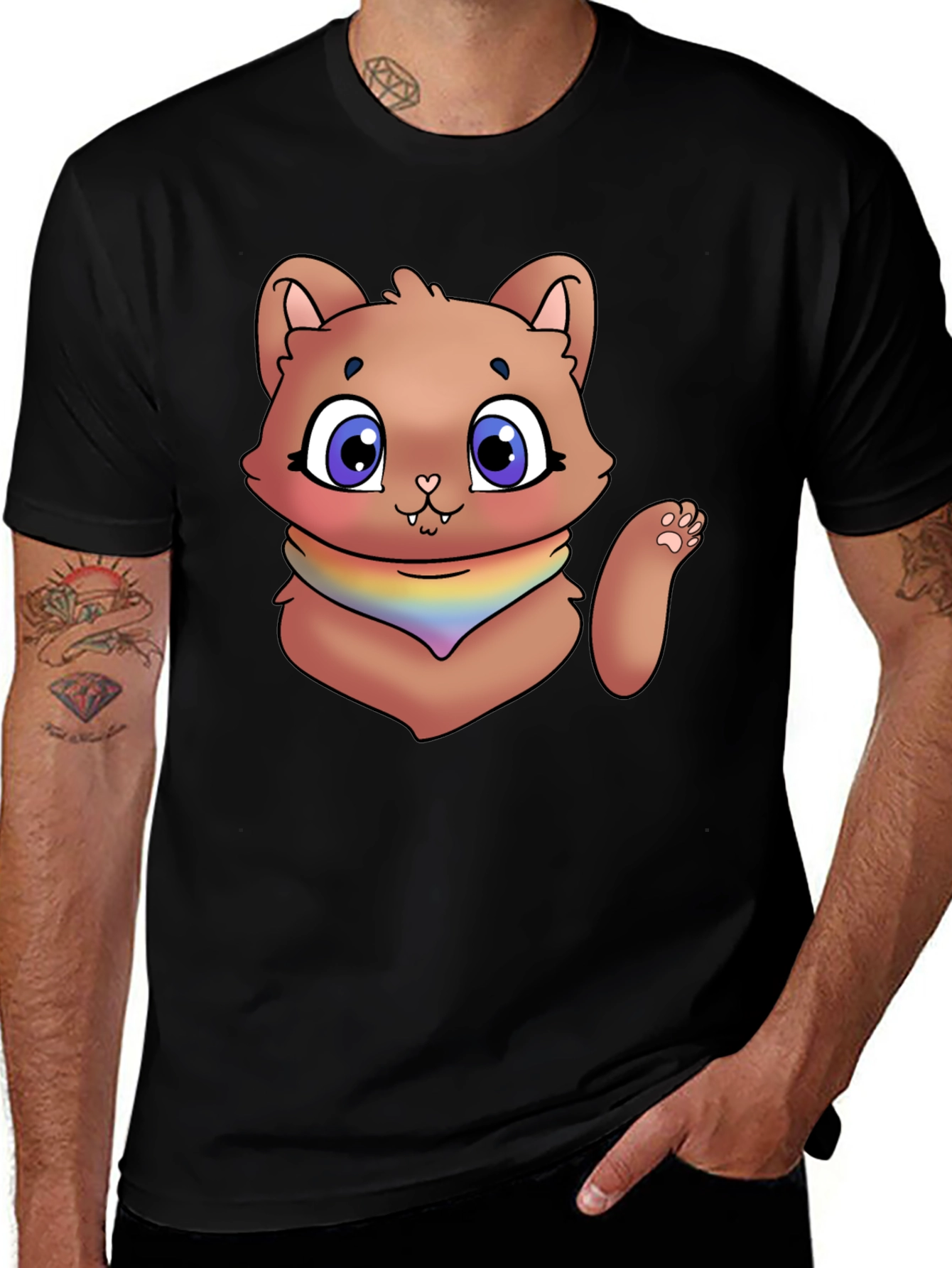 Variant 8 of Cartoon Cat T-Shirt