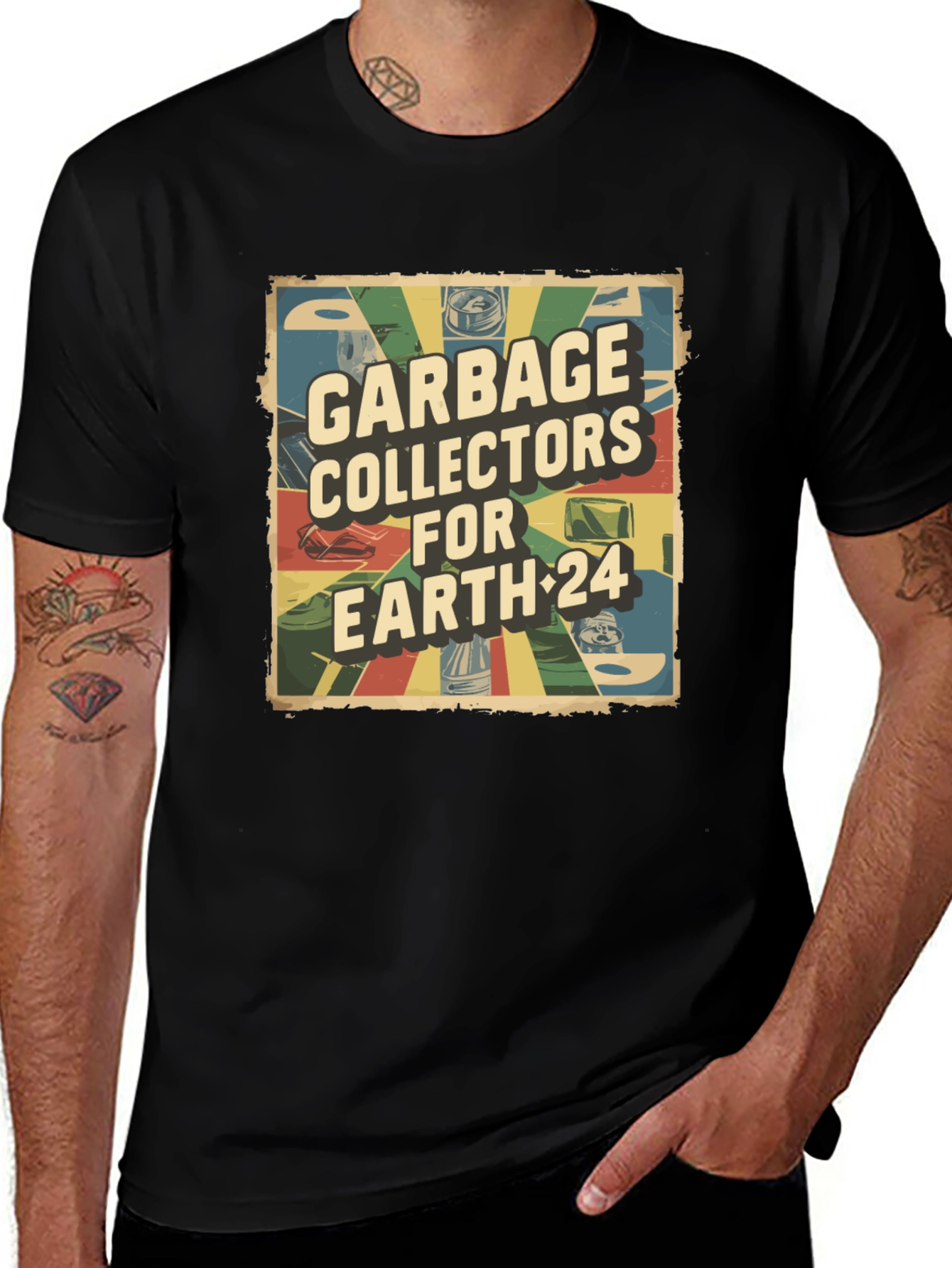 Garbage Collectors for Earth-24 Black T-Shirt