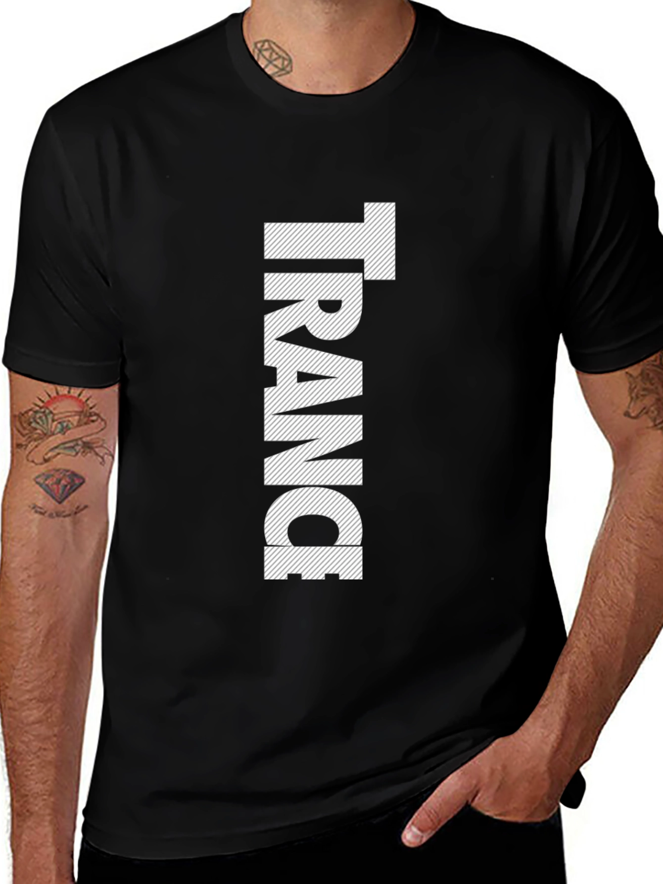 Variant 19 of Trance Music Fan T-Shirt - Vertical Graphic Tee