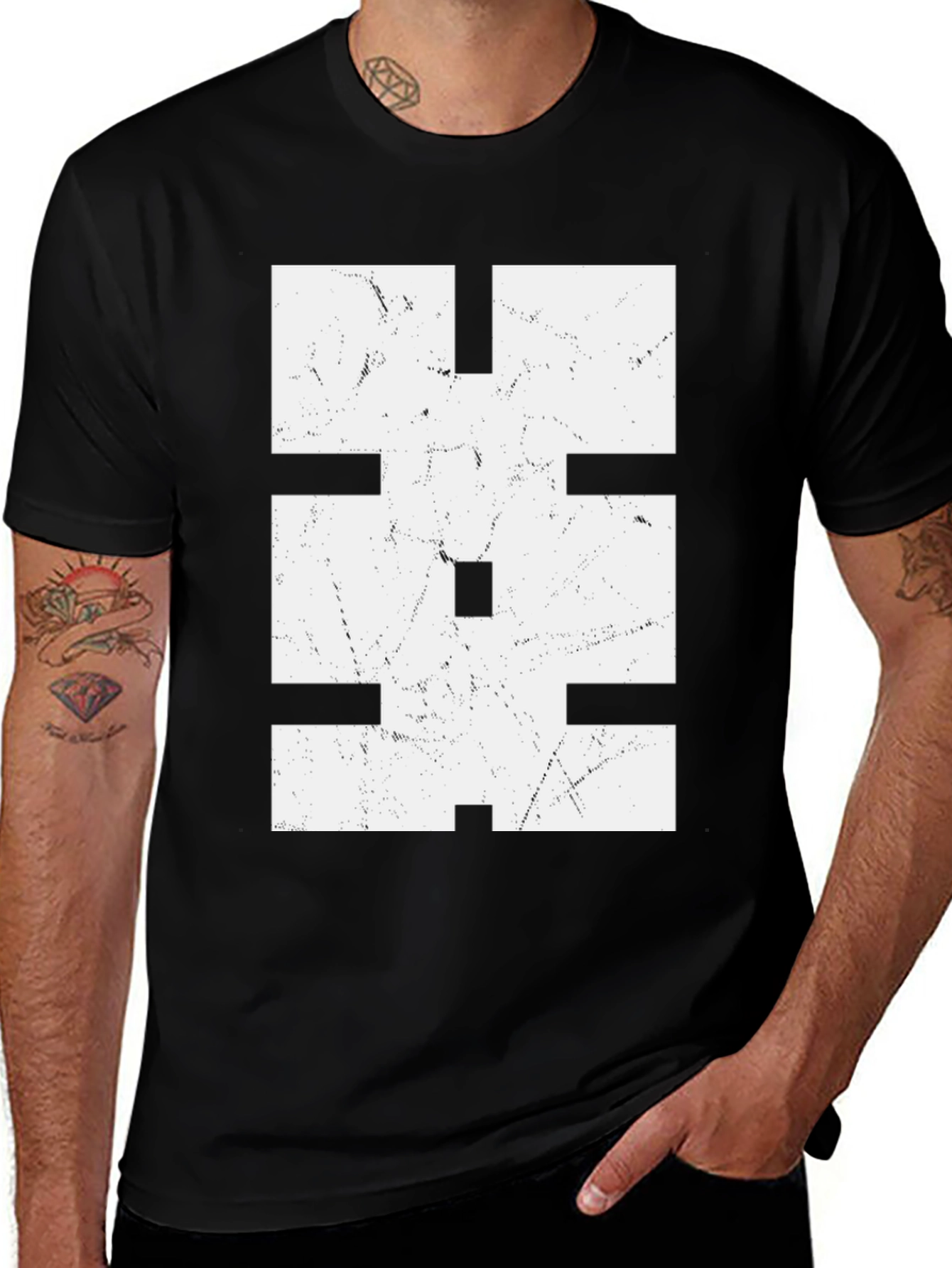 Geometric Graphic Tee - Modern Minimalist Design