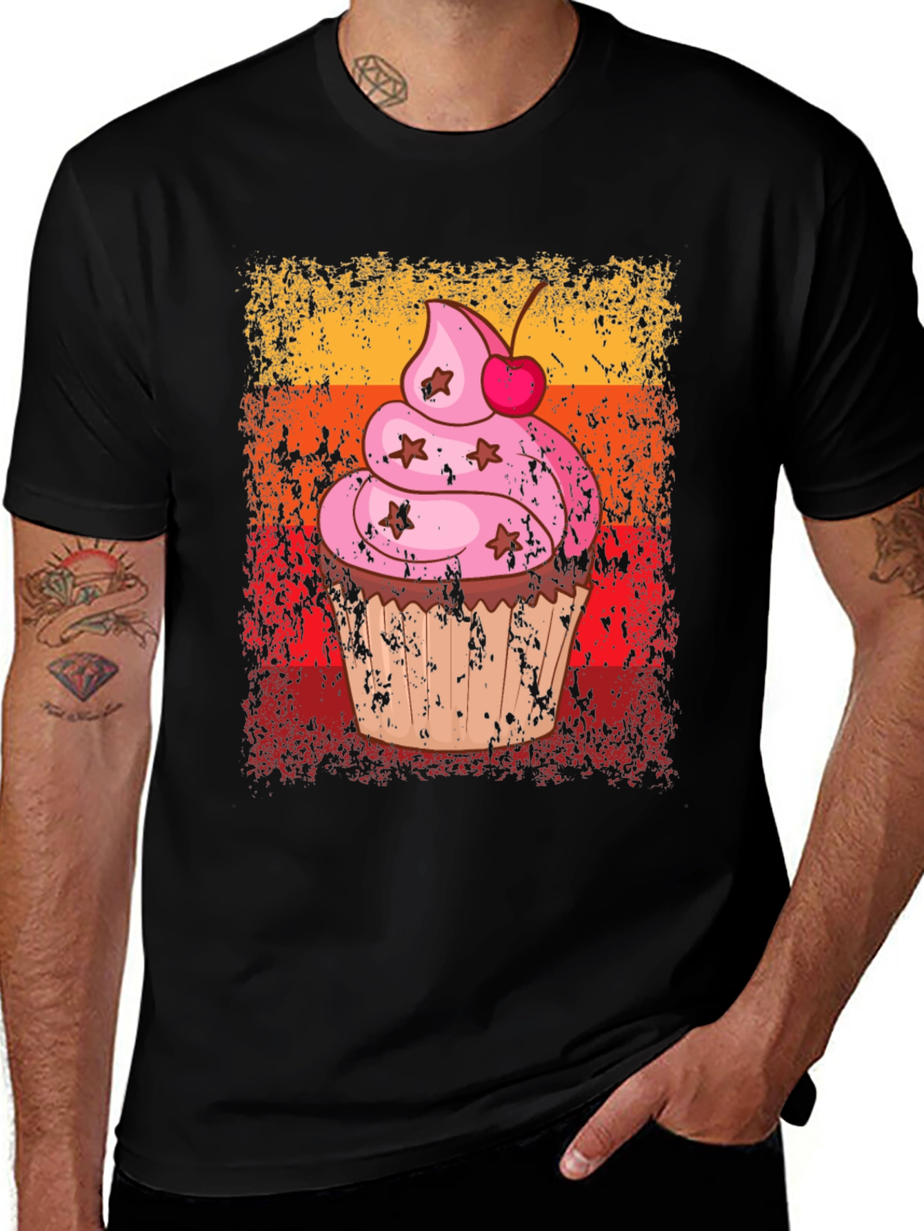 Variant 22 of Cupcake Graphic T-Shirt - Sweet Treat Style