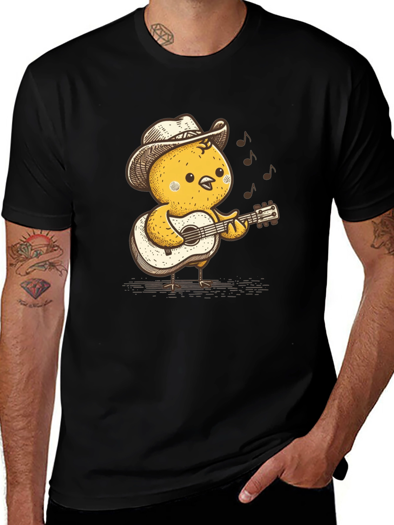Variant 14 of Cute Cowboy Chick Playing Guitar T-Shirt