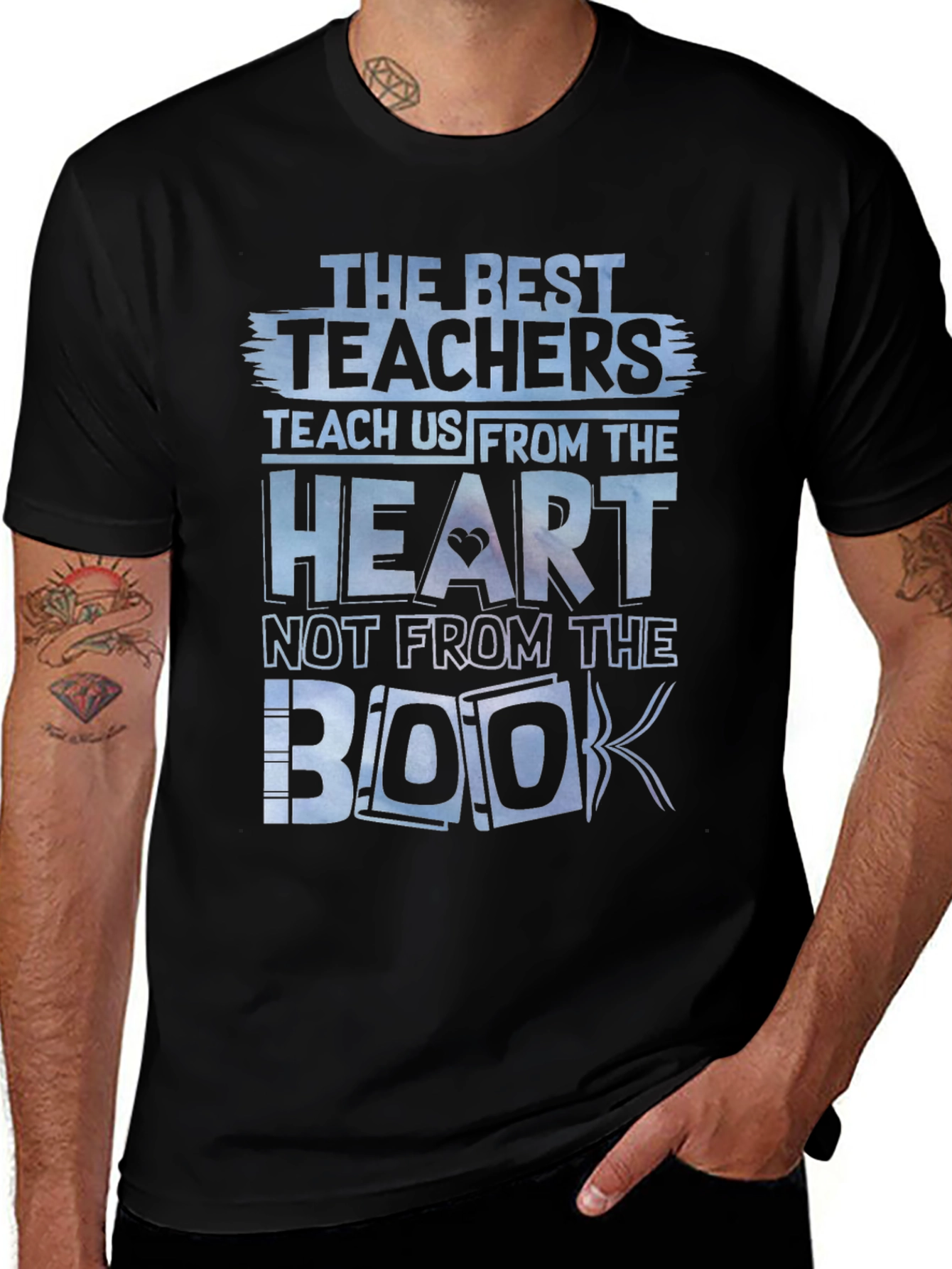 Variant 20 of Teacher Heart T-Shirt -  The Best Teachers Tee