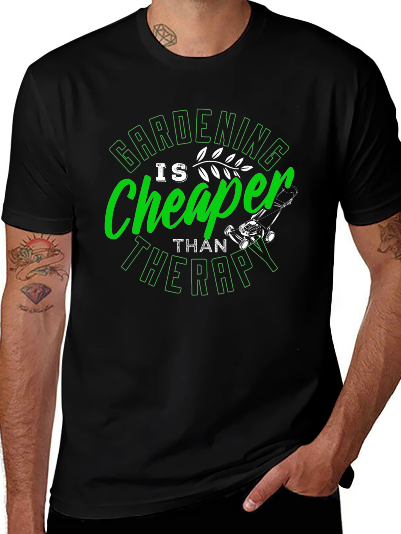 Variant 11 of Gardening Cheaper Than Therapy Graphic T-Shirt