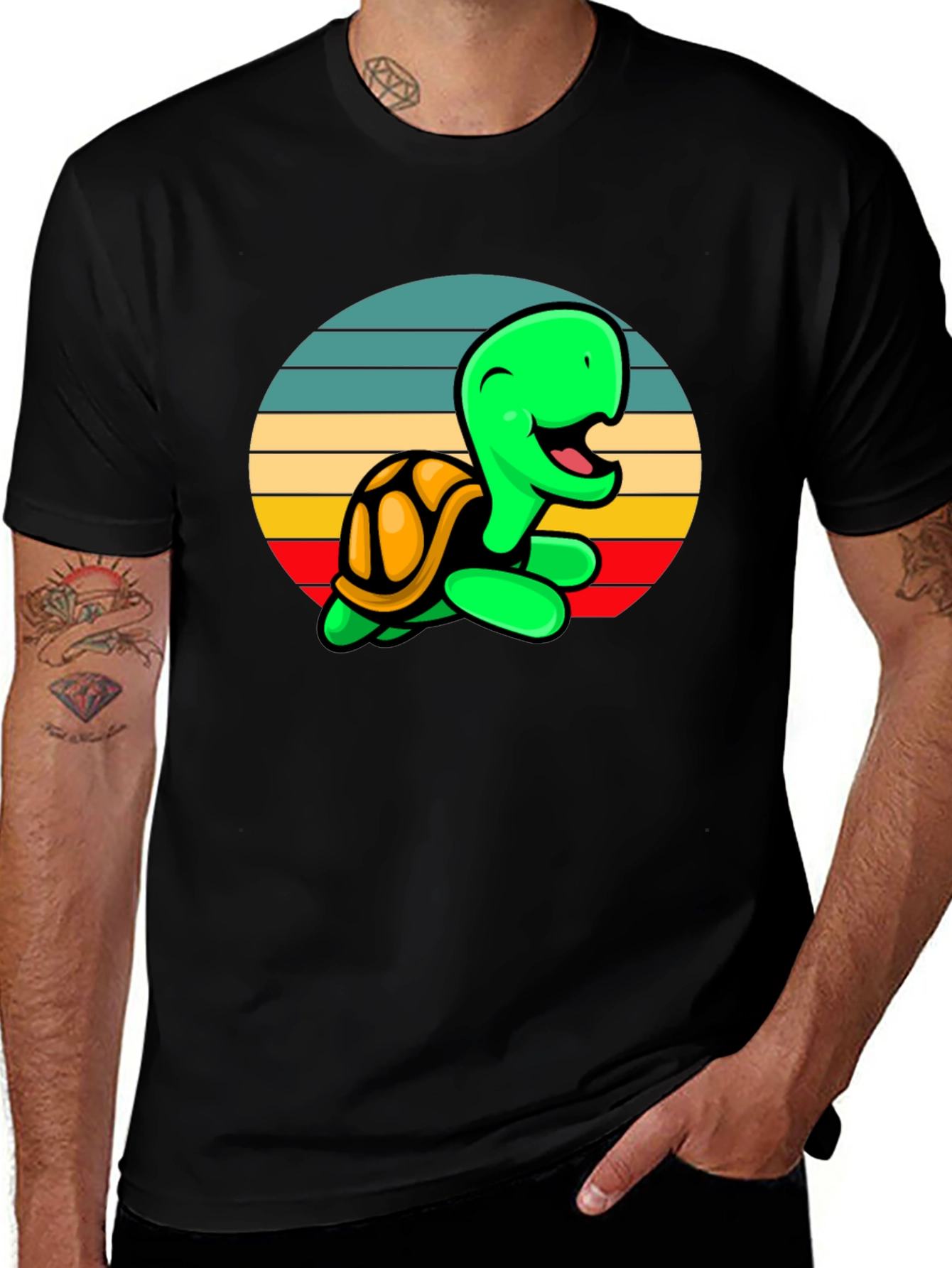 Variant 15 of Retro Turtle Graphic Tee - Fun & Unique Design