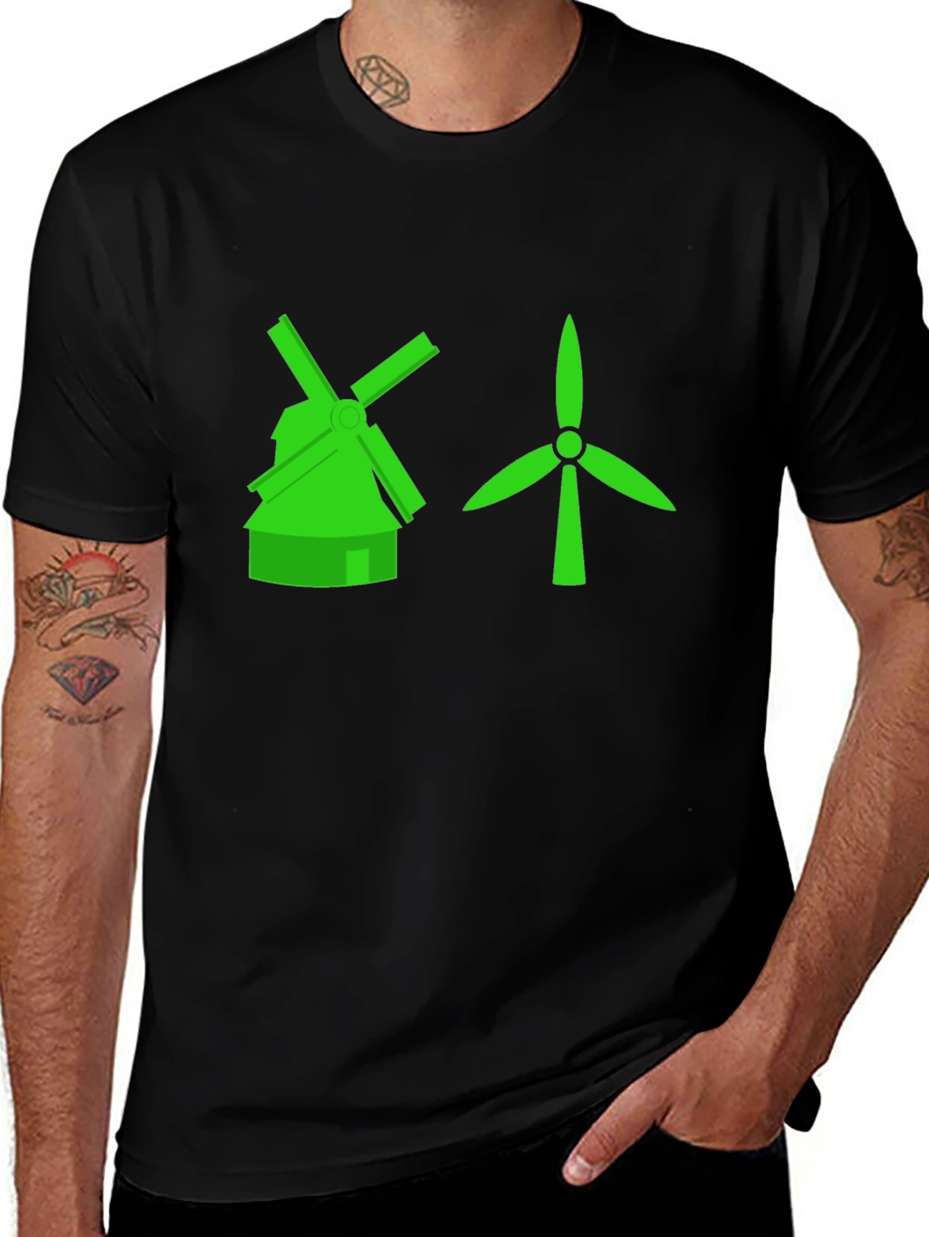Variant 6 of Eco-Friendly Windmill T-Shirt