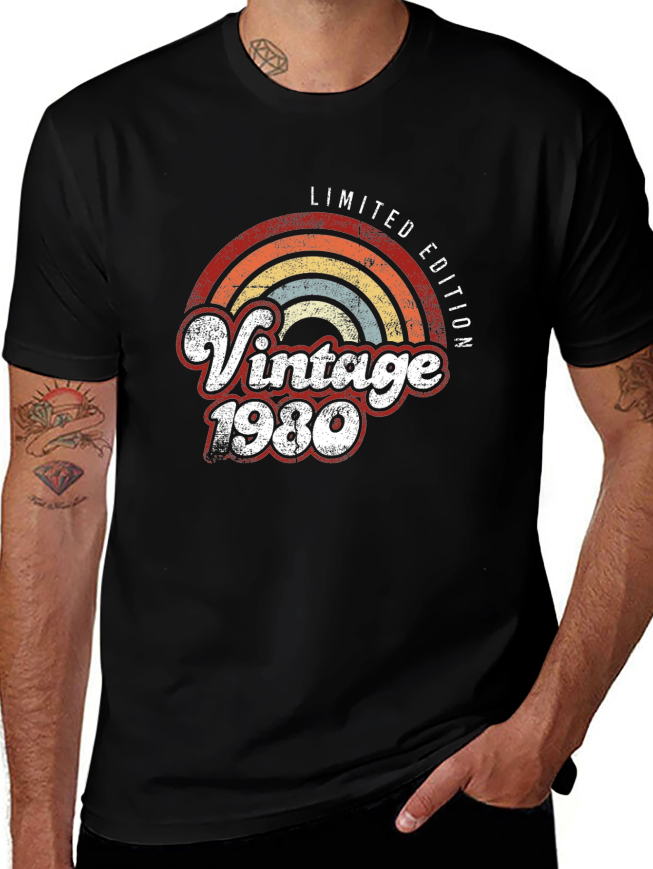 Variant 21 of Vintage 1980 Limited Edition Graphic T-Shirt