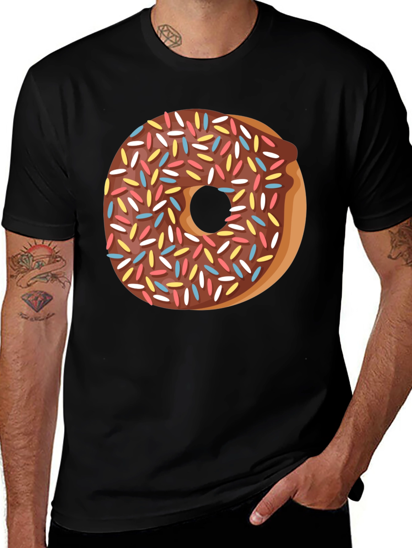 Variant 5 of Donut Graphic Tee - Sweet Treat Shirt