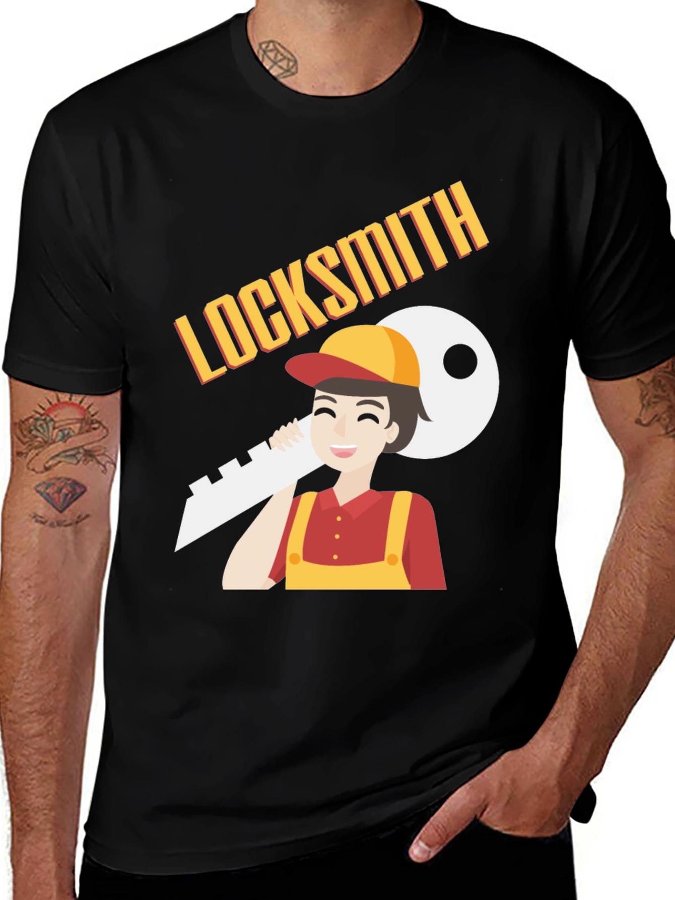 Variant 22 of Locksmith Cartoon Graphic T-Shirt