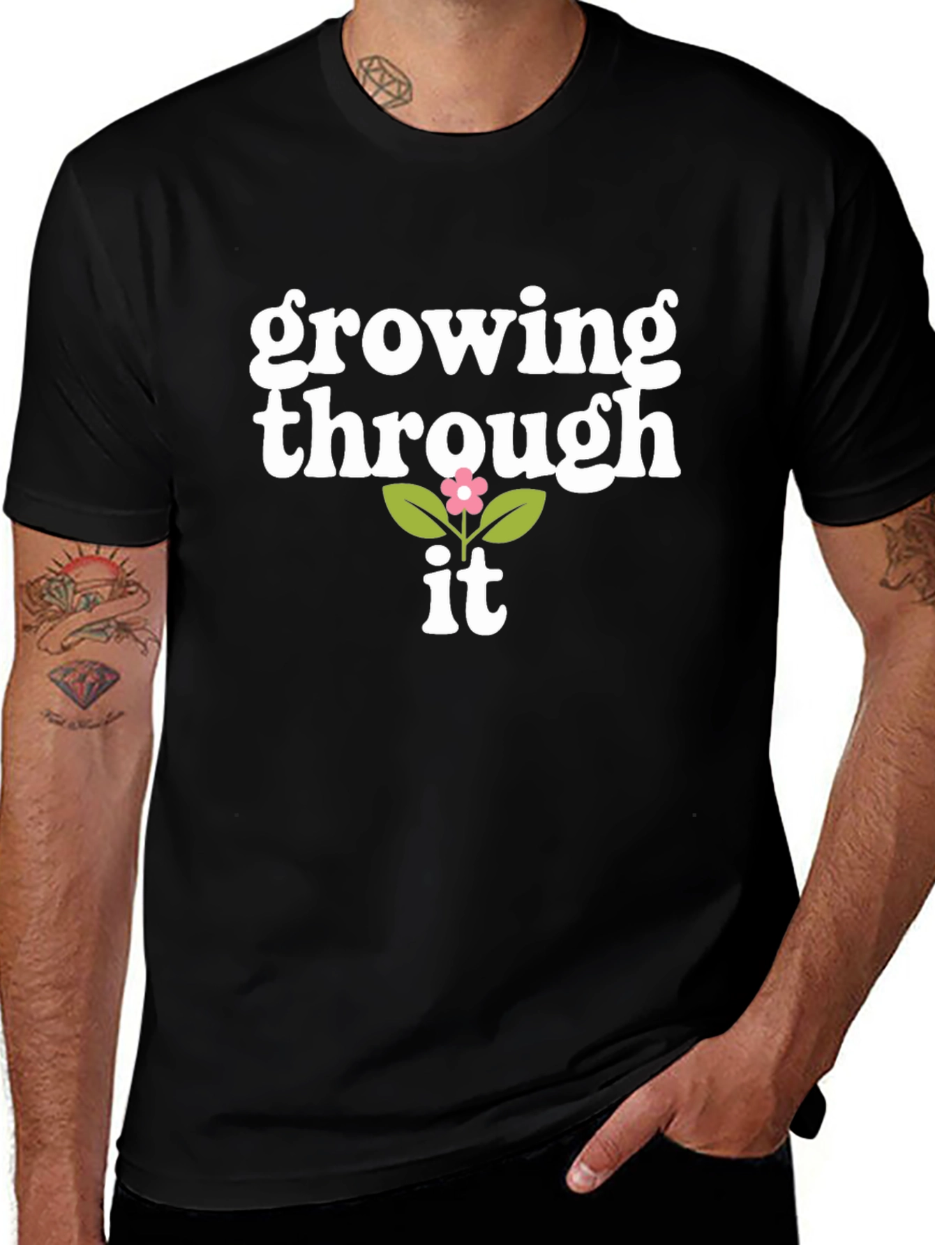 Variant 26 of Growing Through It Graphic Tee