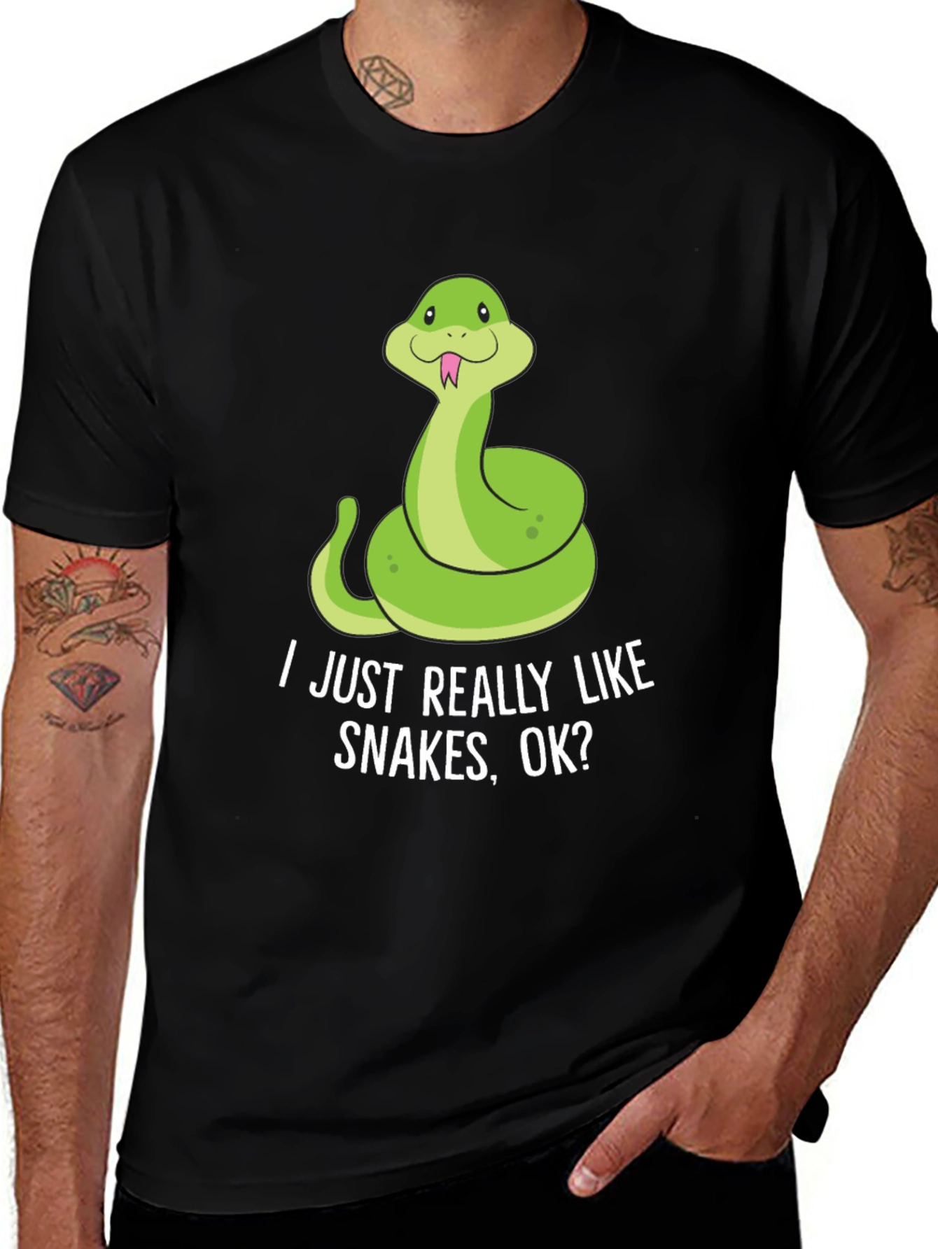 Variant 22 of I Just Really Like Snakes OK? T-Shirt