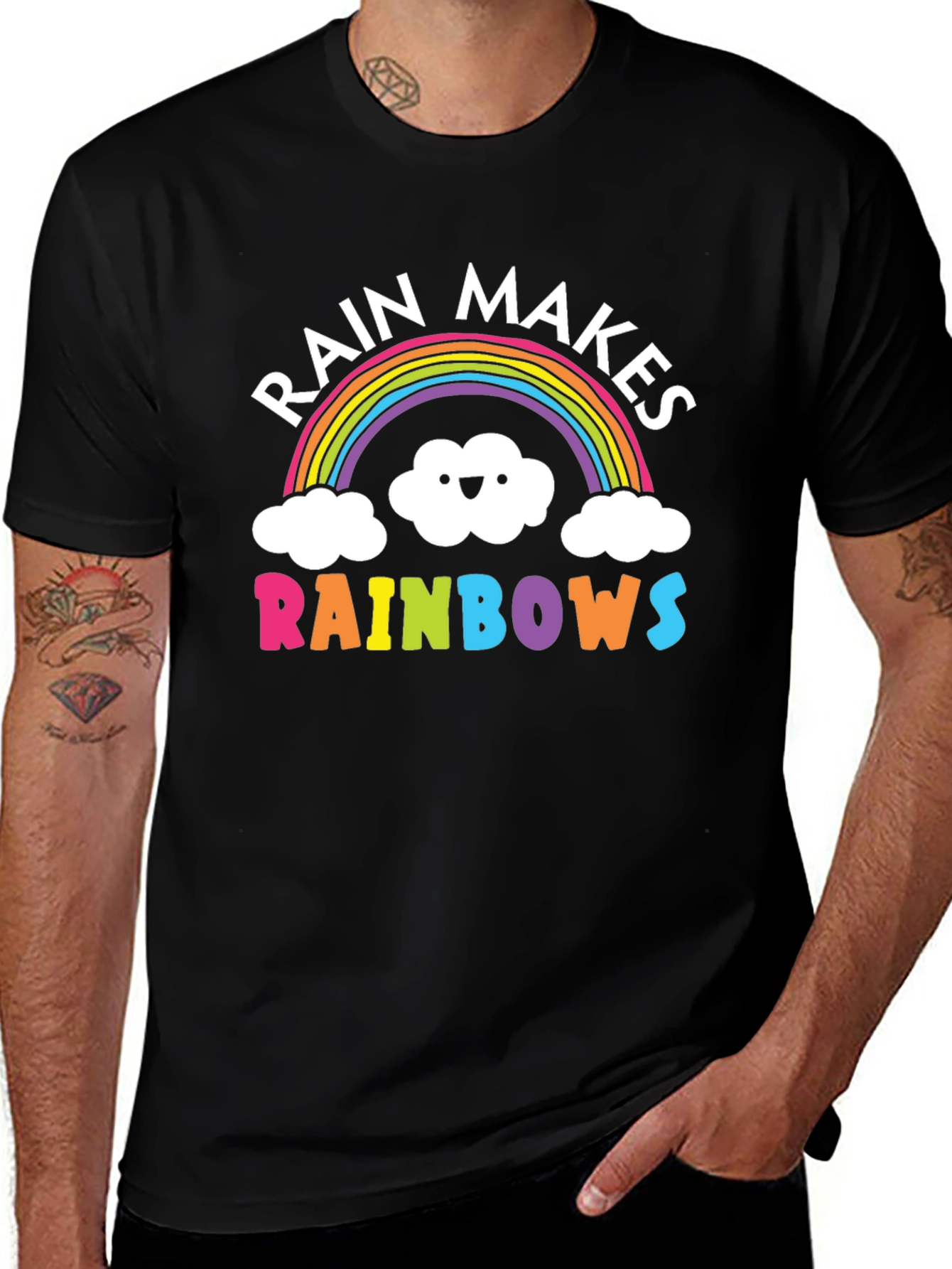 Variant 22 of Rain Makes Rainbows Graphic Tee