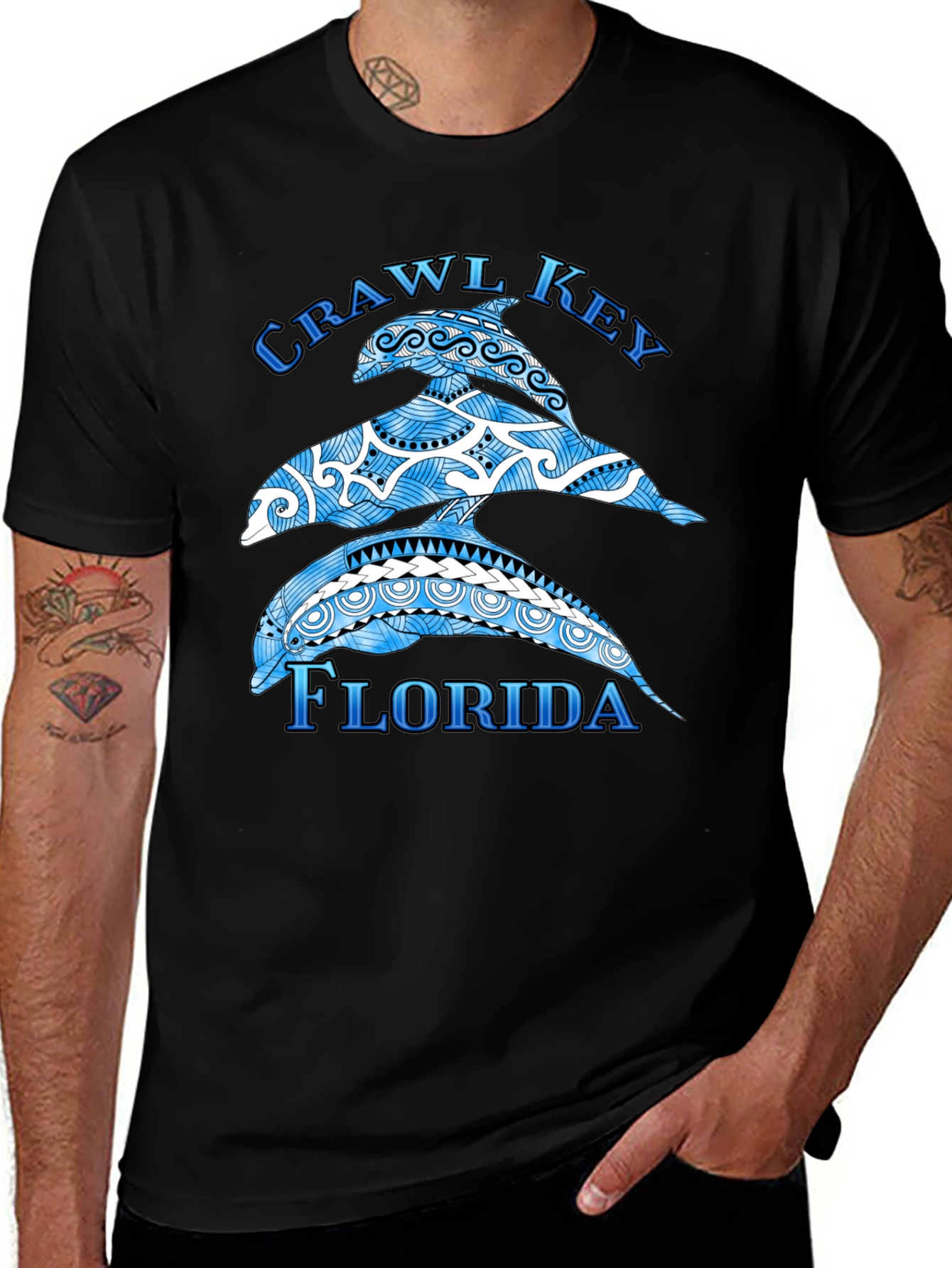 Crawl Key Florida Dolphin T-Shirt