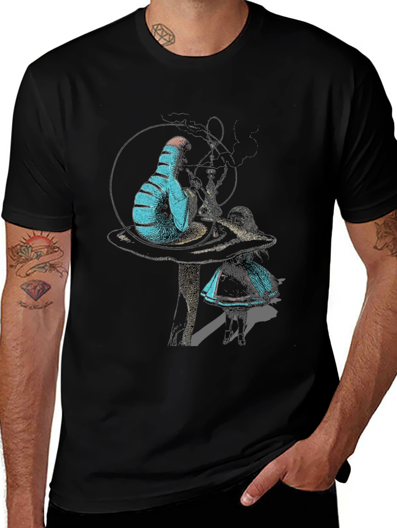 Variant 4 of Alice in Wonderland Caterpillar T-Shirt