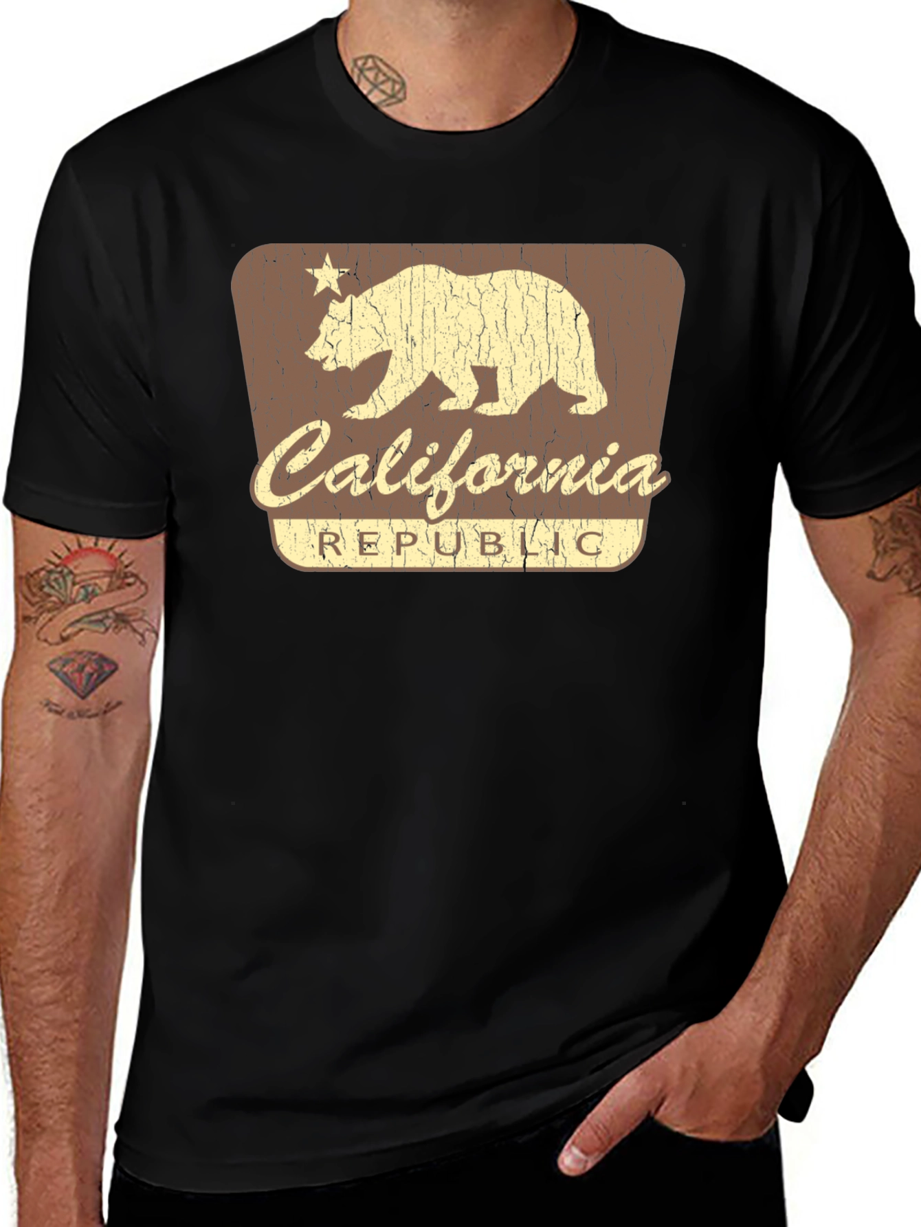 Variant 7 of California Republic Bear Graphic T-Shirt