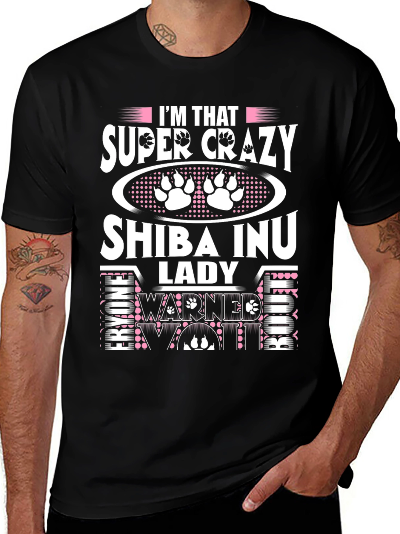 Super Crazy Shiba Inu Lady Graphic Tee