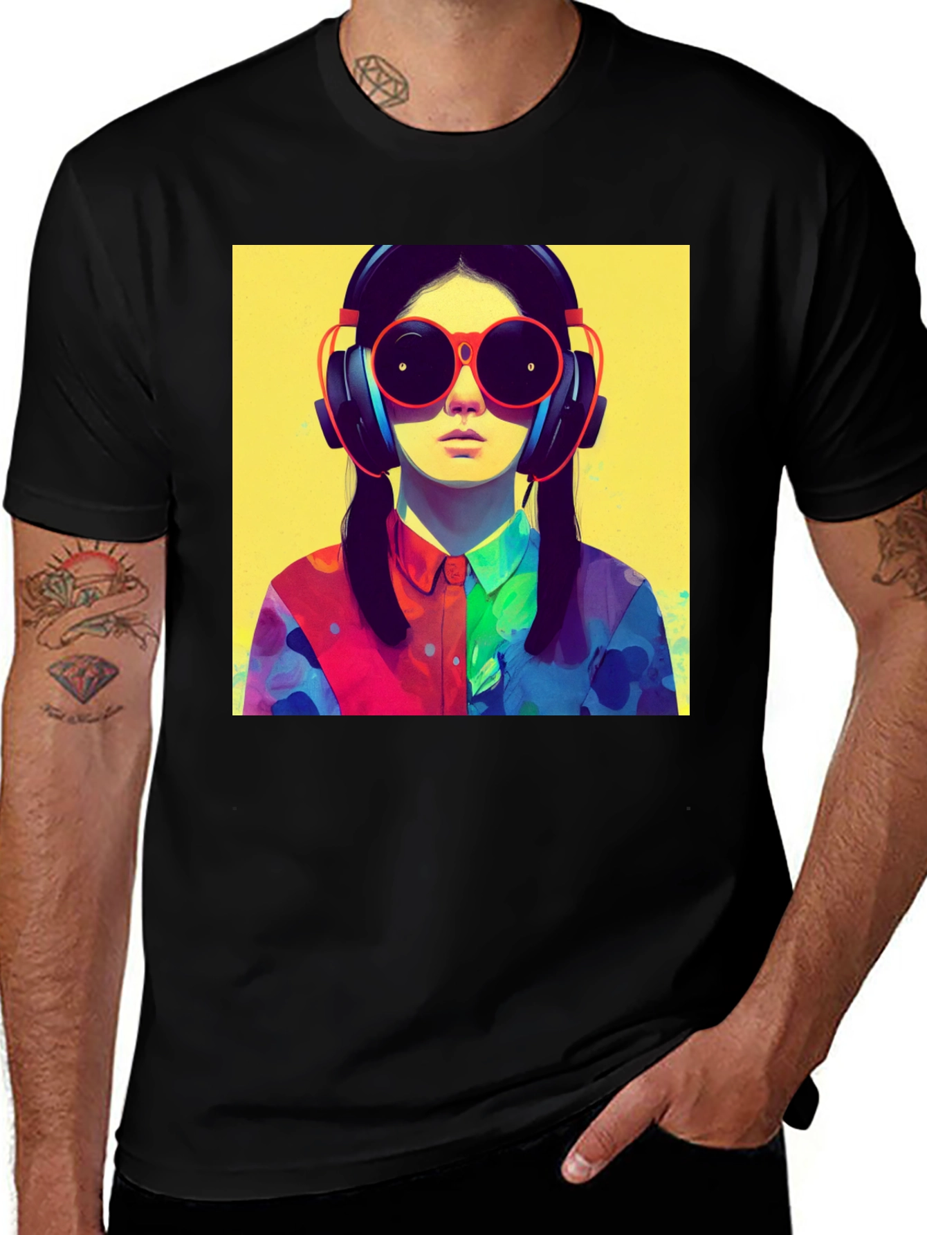 Variant 8 of Colorful Portrait T-Shirt