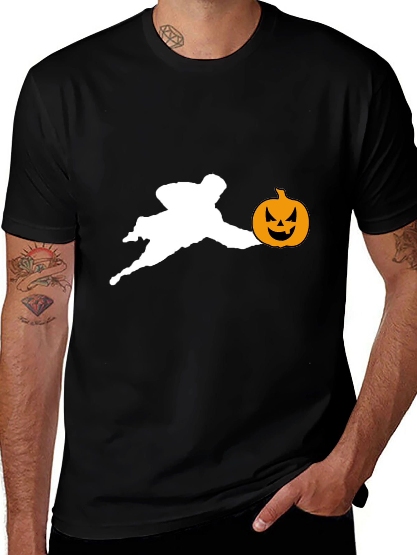 Halloween Skateboard T-Shirt - Spooky Trick or Treat Tee