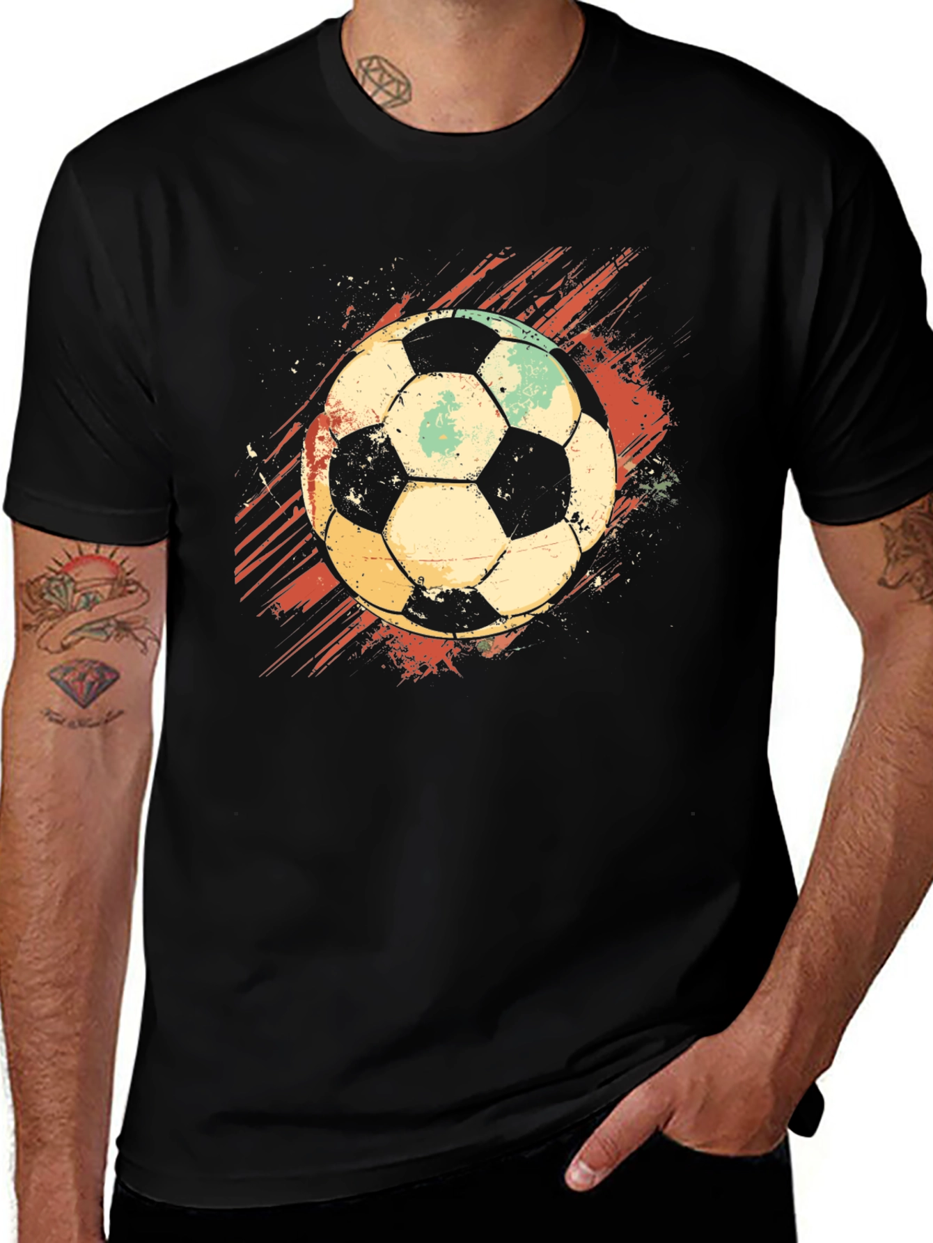Variant 20 of Vintage Soccer Ball Graphic T-Shirt