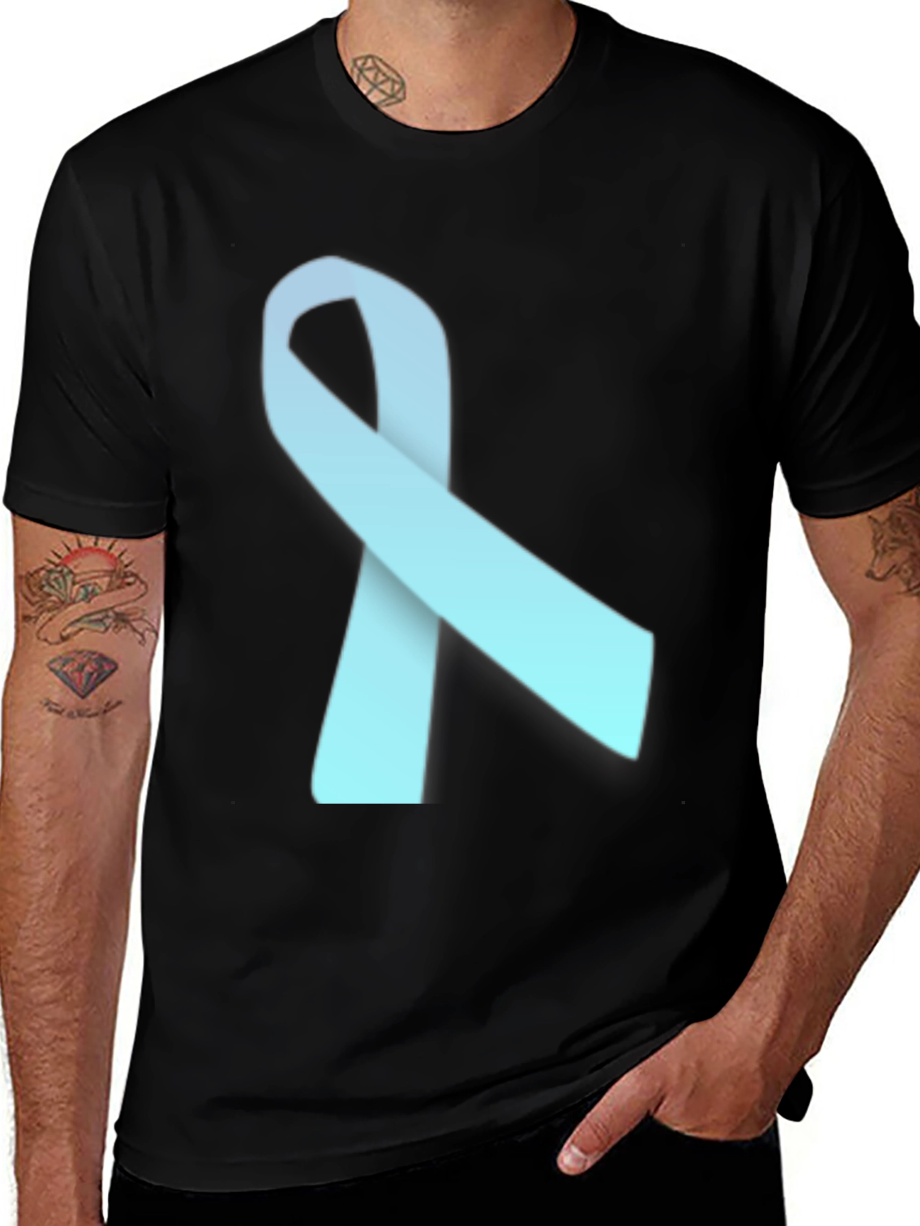 Variant 21 of Awareness Ribbon T-Shirt - Soft Cotton Blend