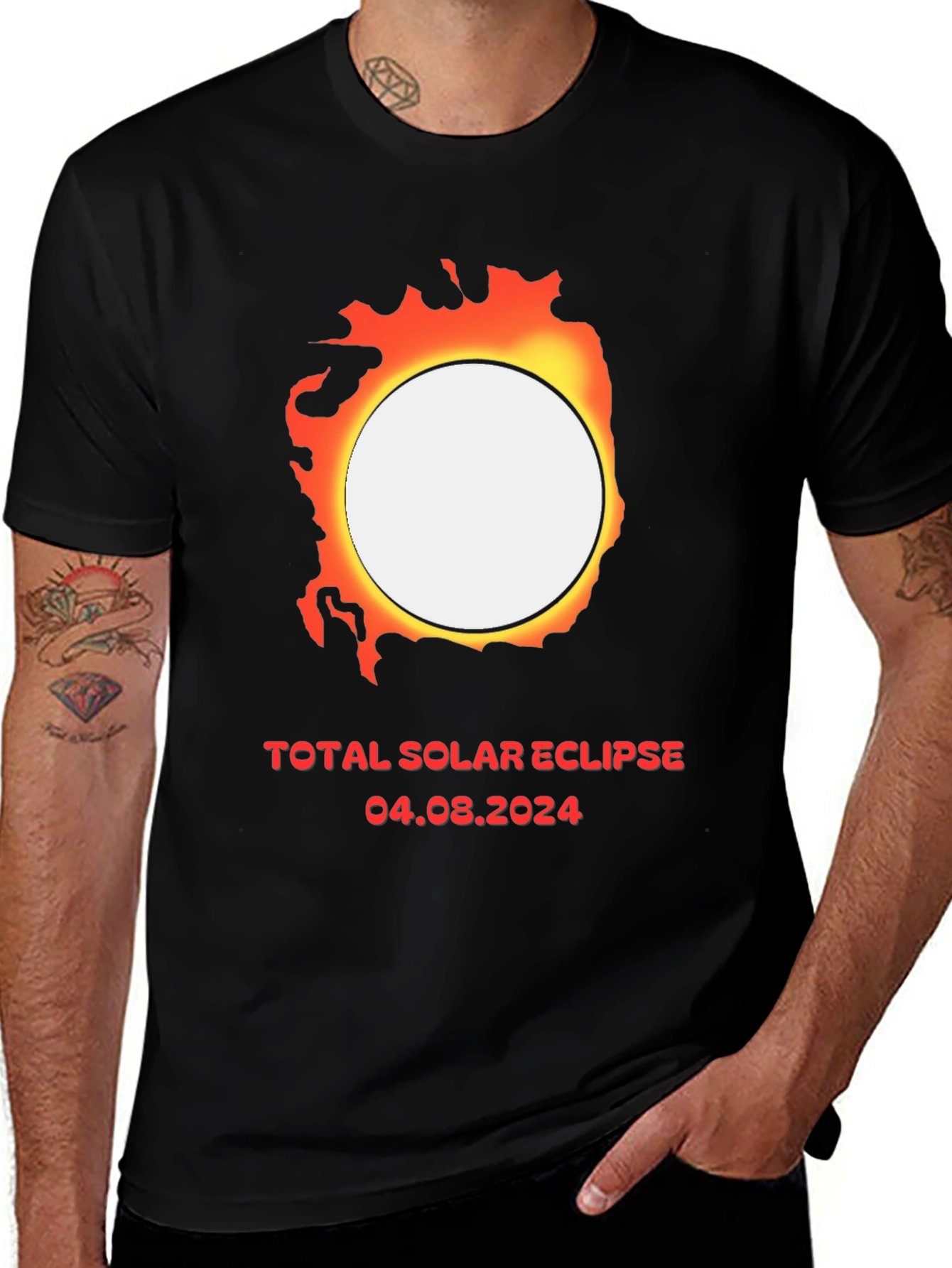 Variant 26 of Total Solar Eclipse 2024 Graphic T-Shirt