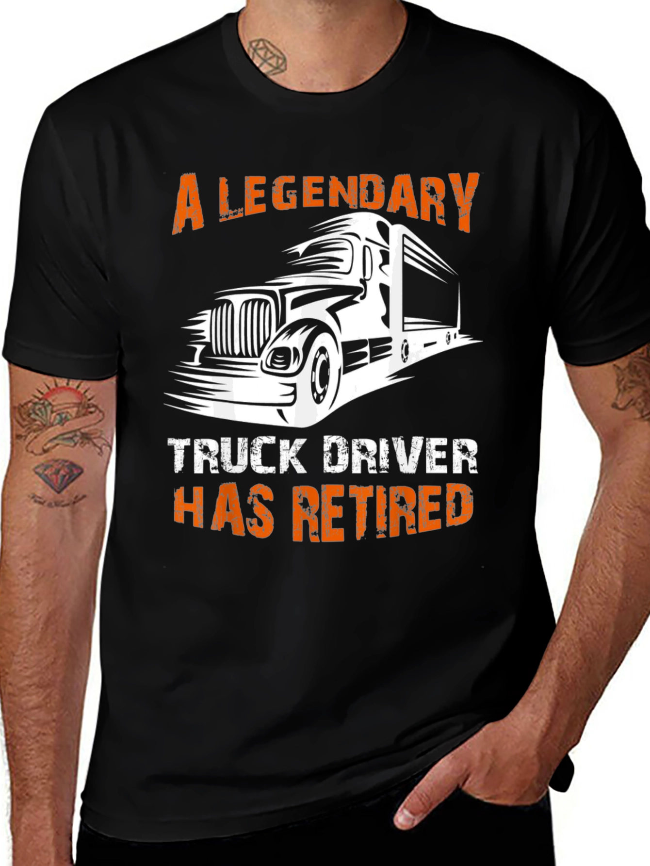 Variant 3 of Legendary Retired Truck Driver T-Shirt