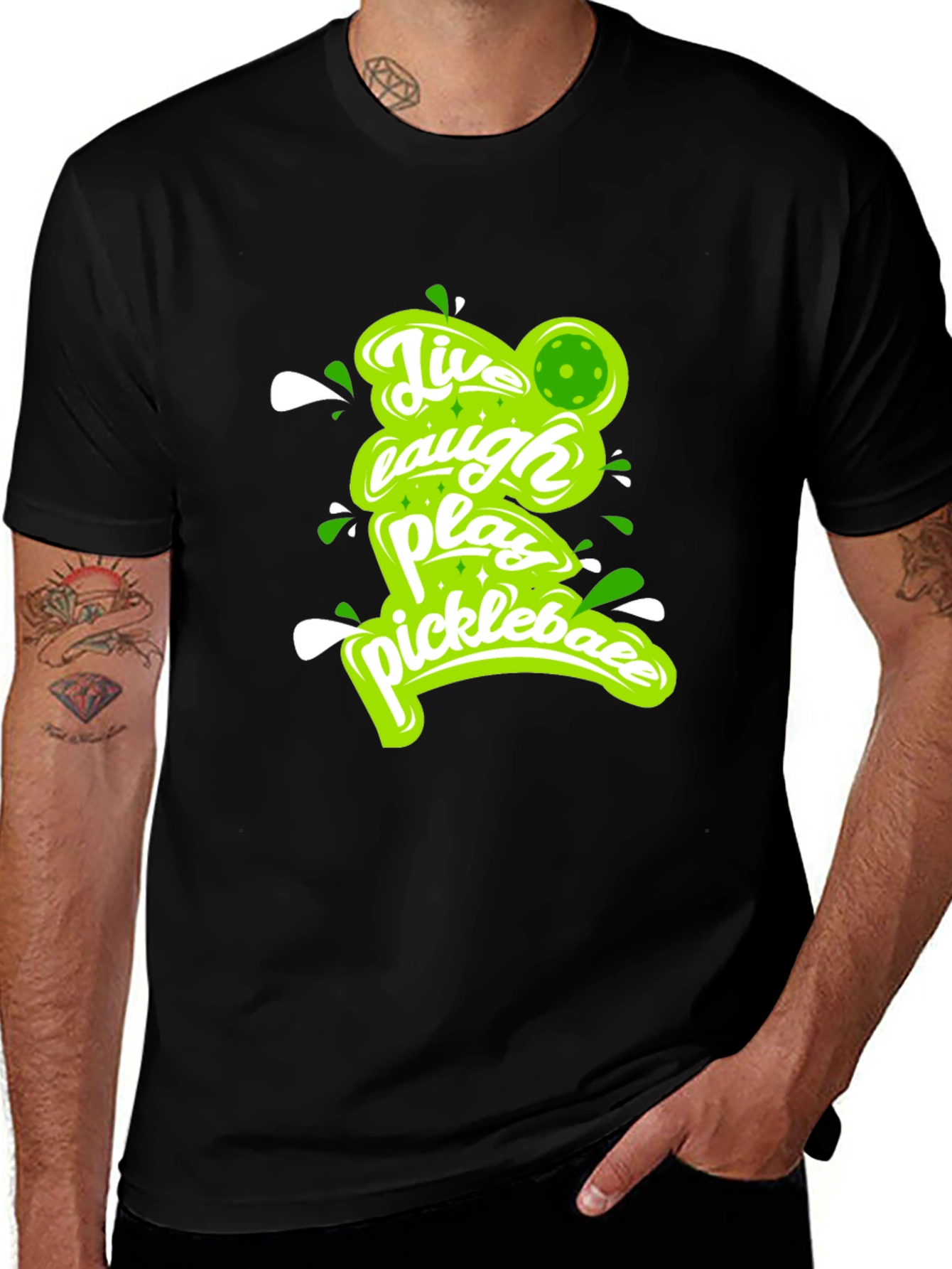 Variant 21 of Live Laugh Play Pickleball T-Shirt