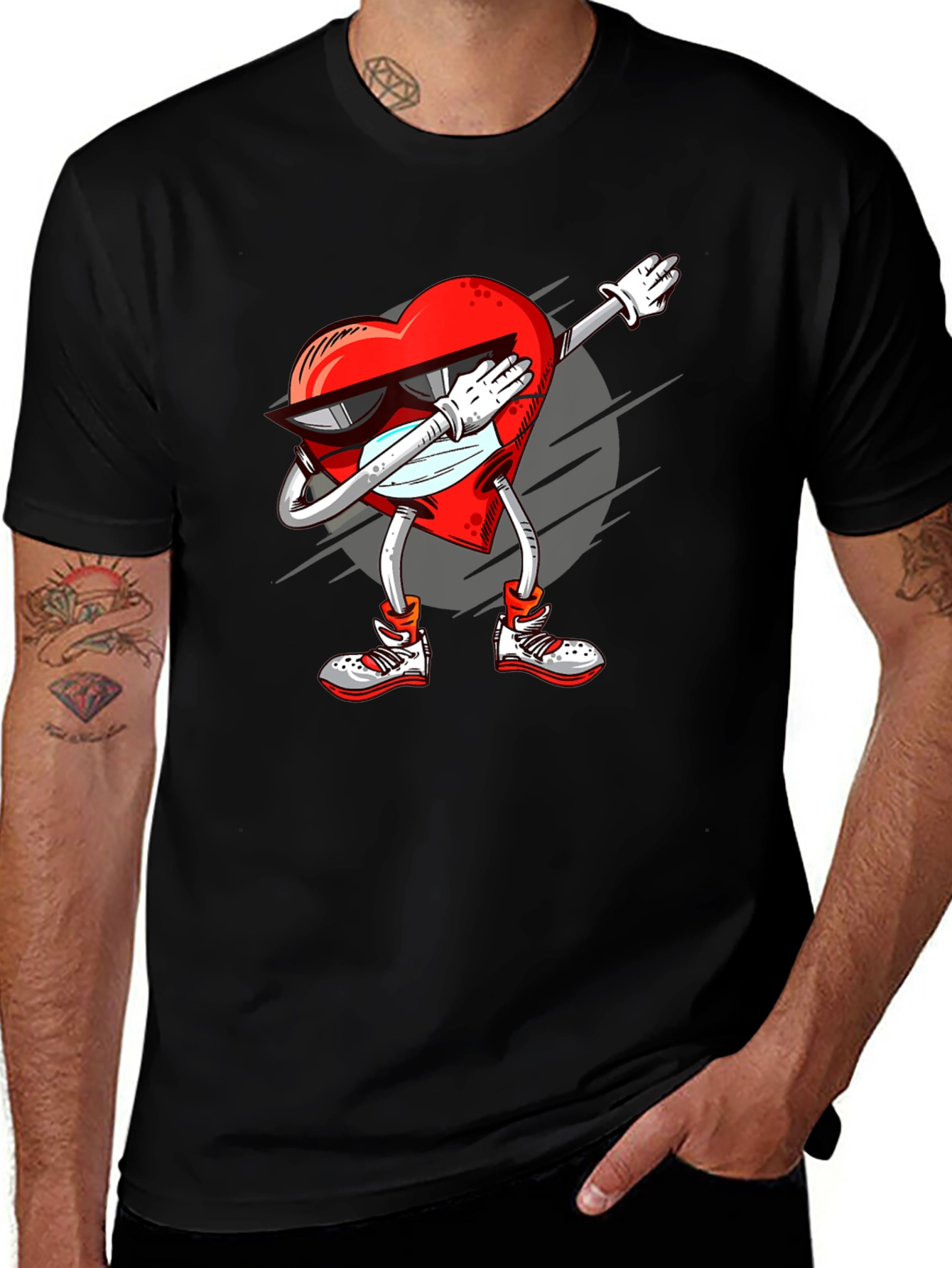 Variant 22 of Heart Dabbing Graphic Tee