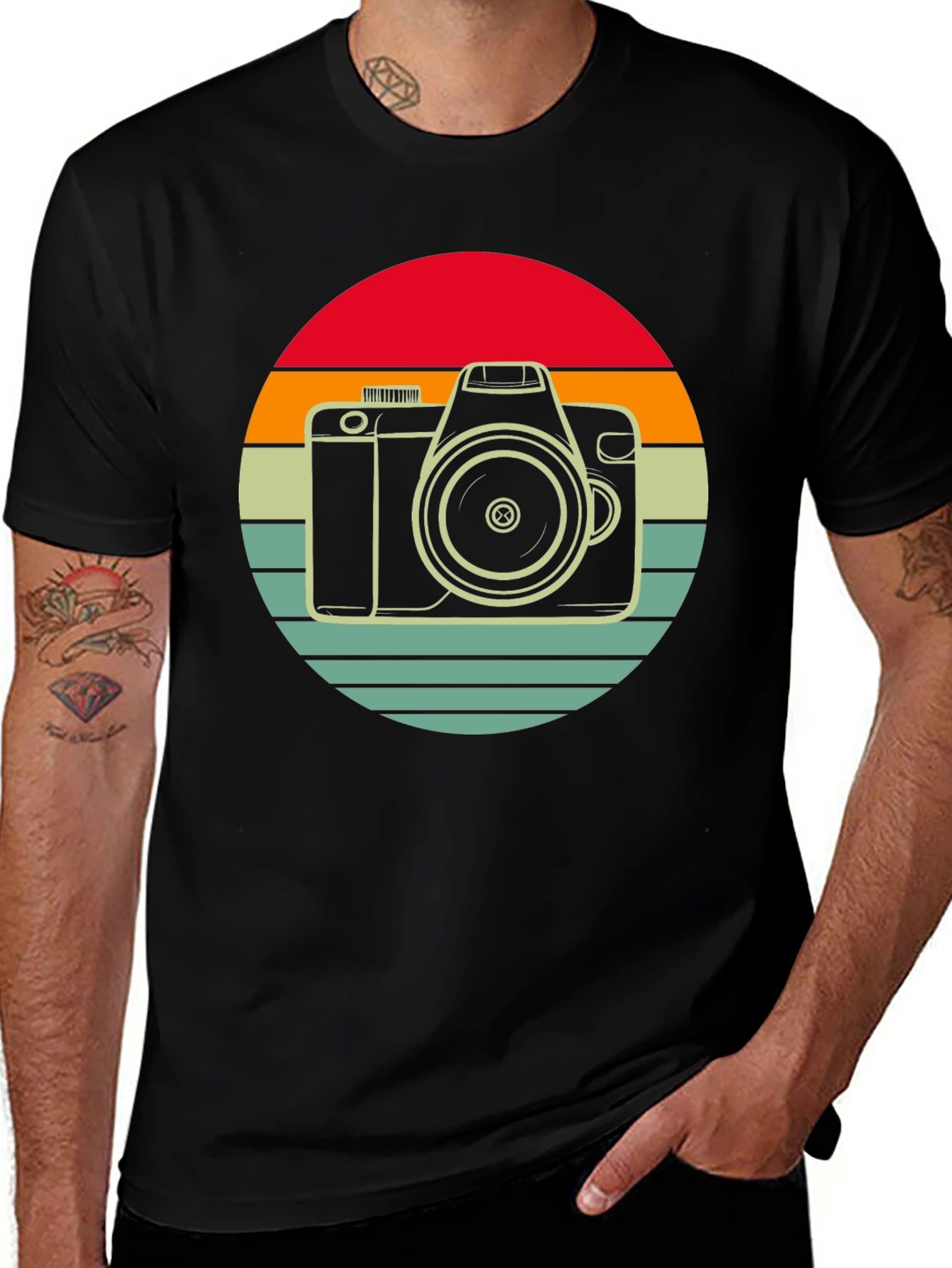 Variant 26 of Vintage Camera Graphic T-Shirt - Retro Style
