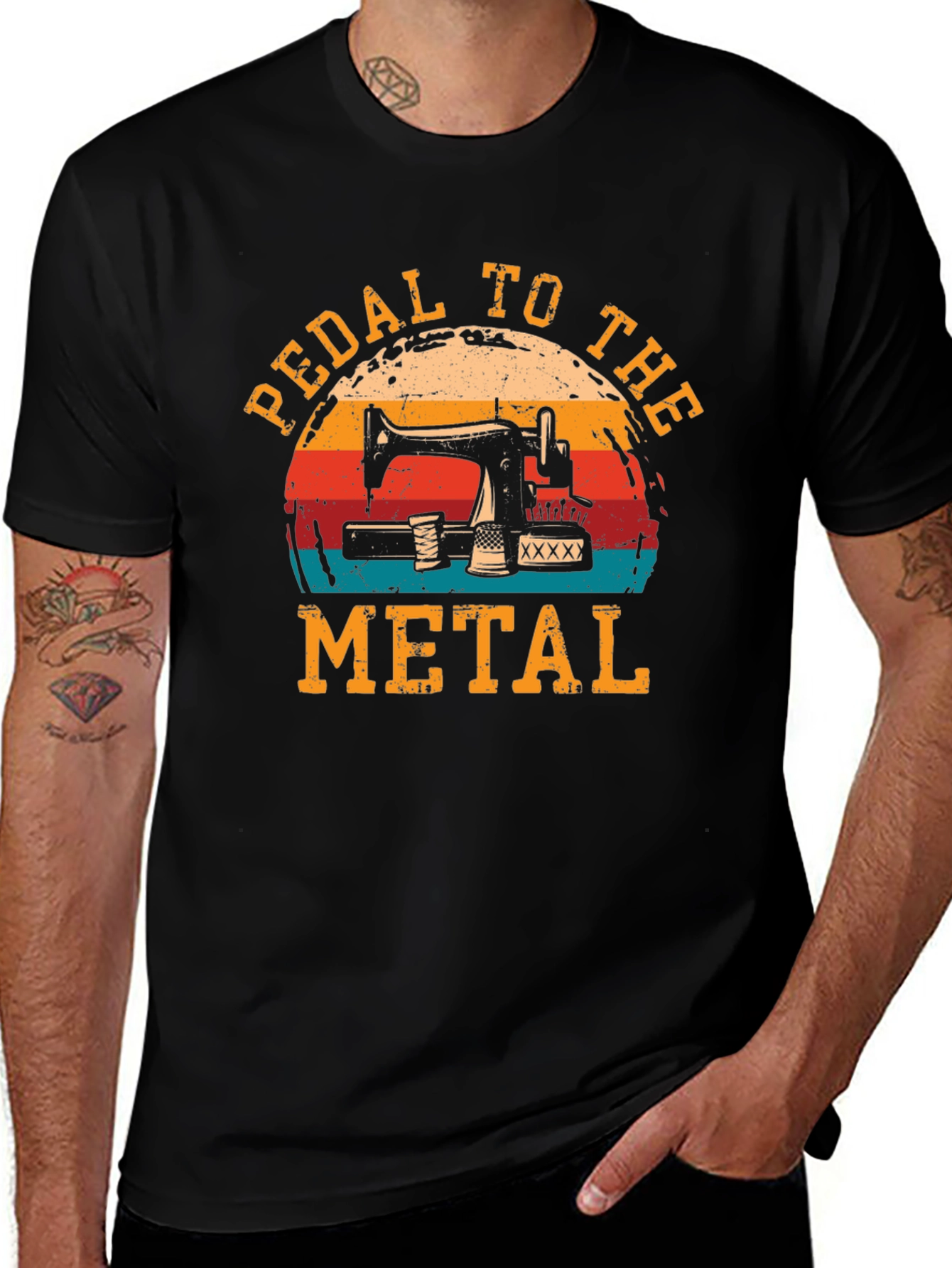 Variant 28 of Pedal to the Metal Sewing T-Shirt