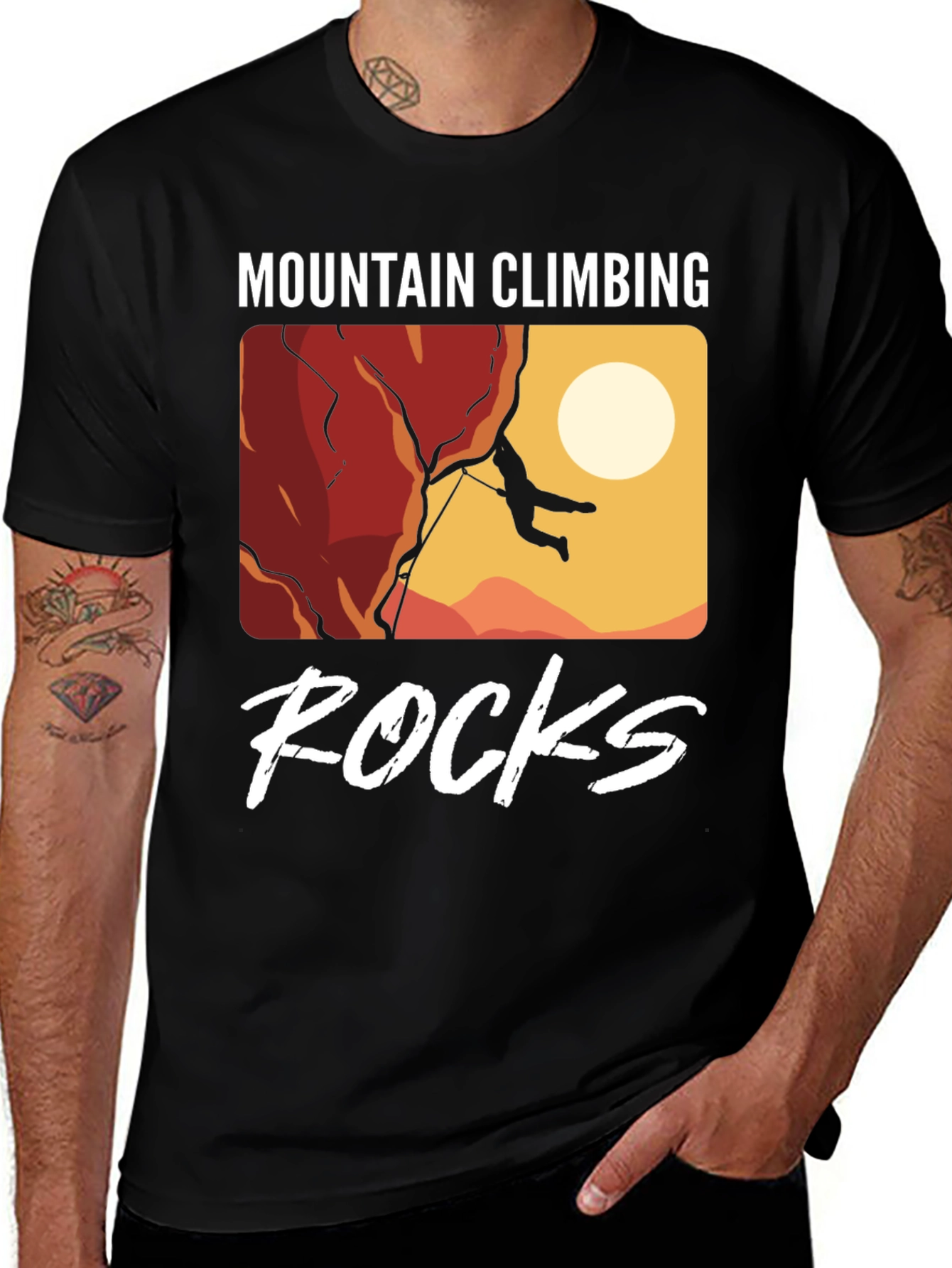 Variant 24 of Mountain Climbing Rocks T-Shirt - Adventure Tee