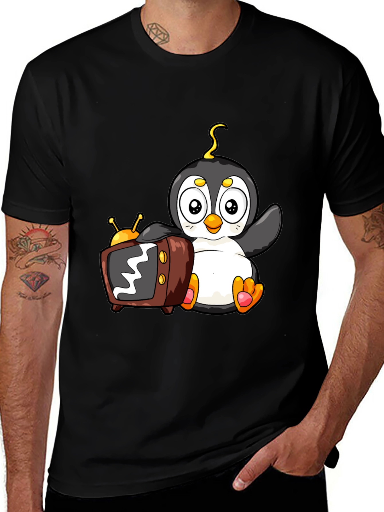 Variant 9 of Penguin Cartoon T-Shirt