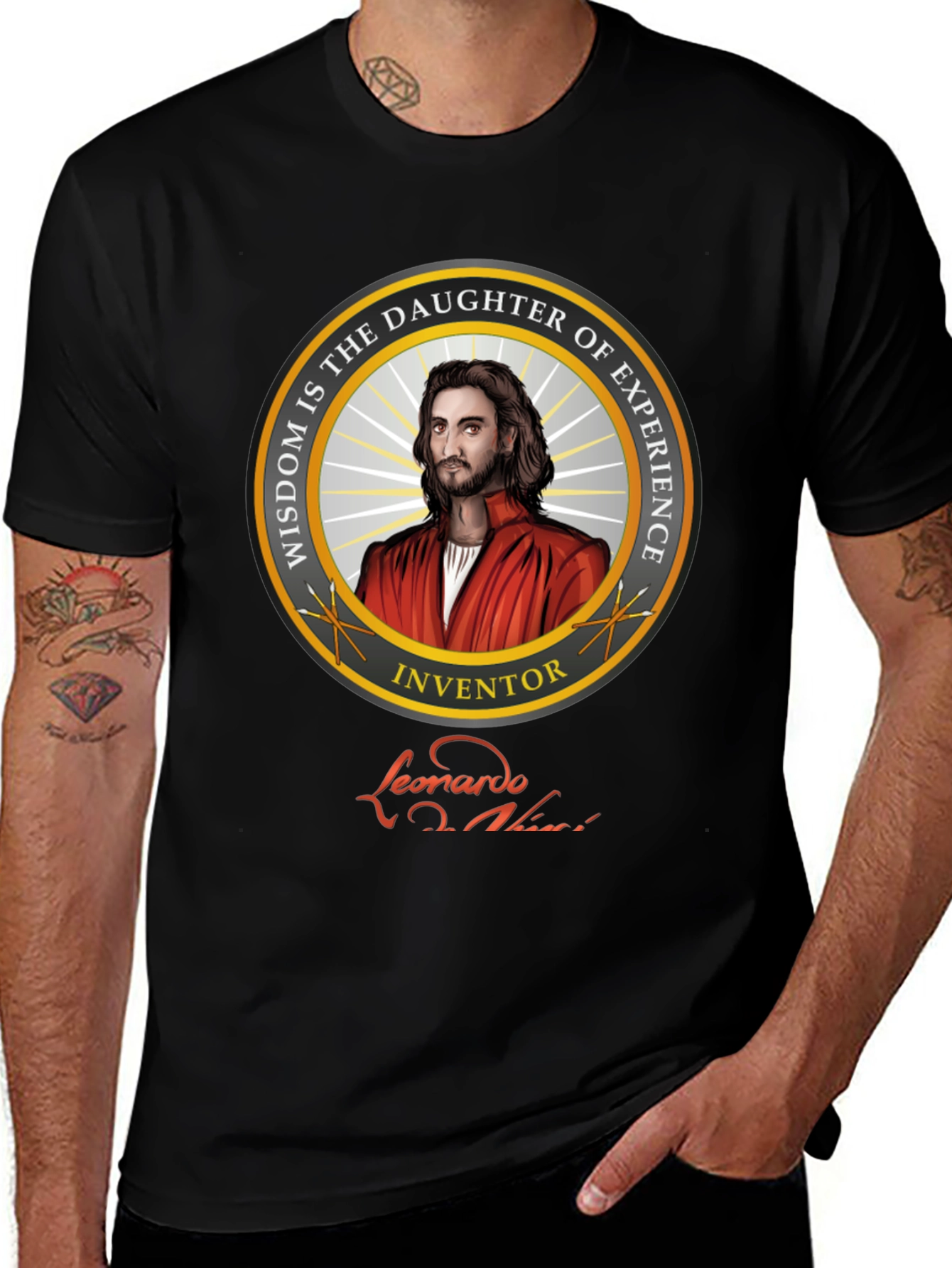 Leonardo Da Vinci T-Shirt - Wisdom and Experience