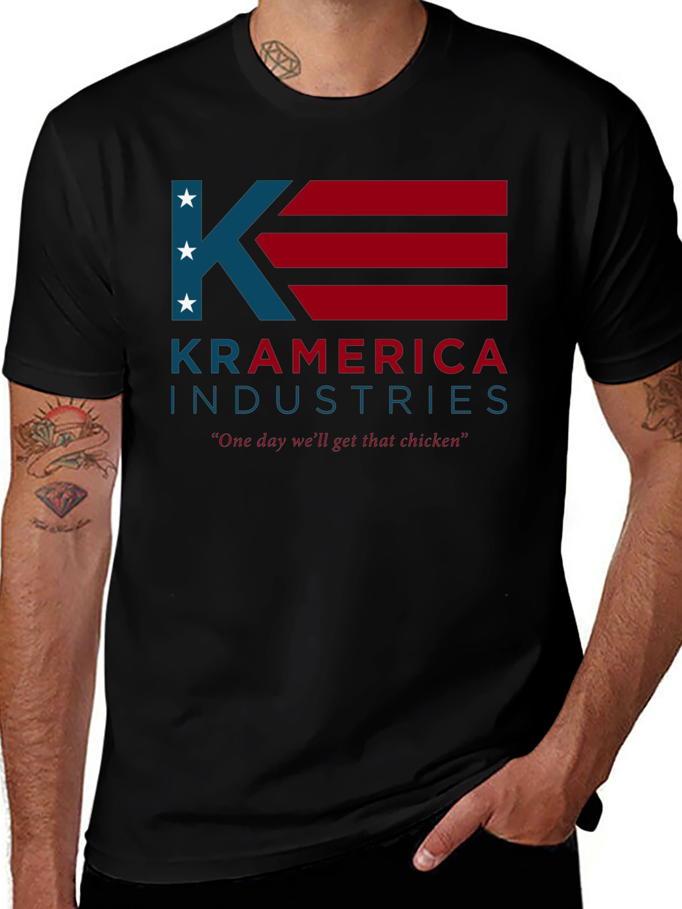 Kramerica Industries T-Shirt - "One Day We'll Get That Chicken"